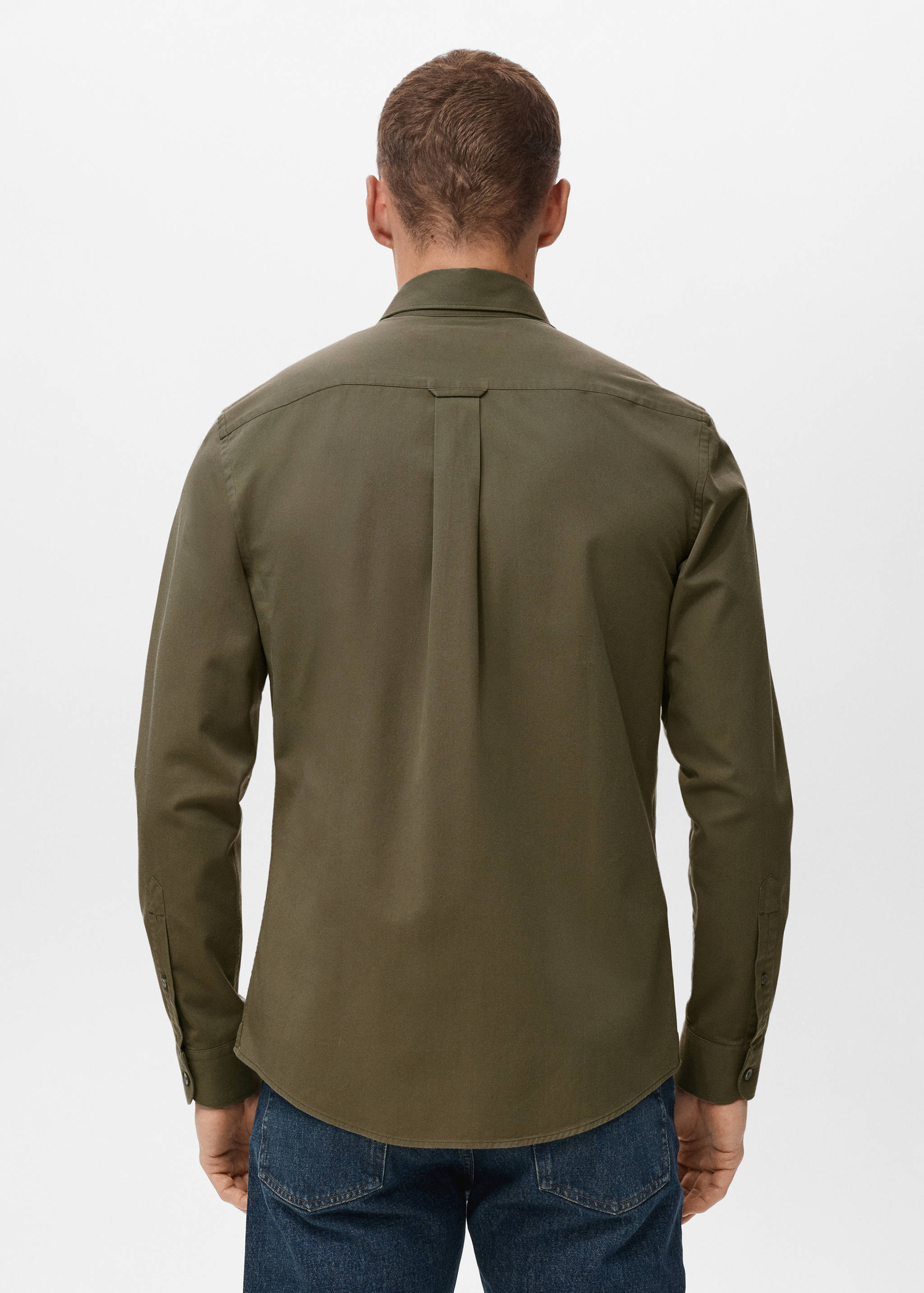 100% cotton regular fit pocket shirt - Reverse of the article