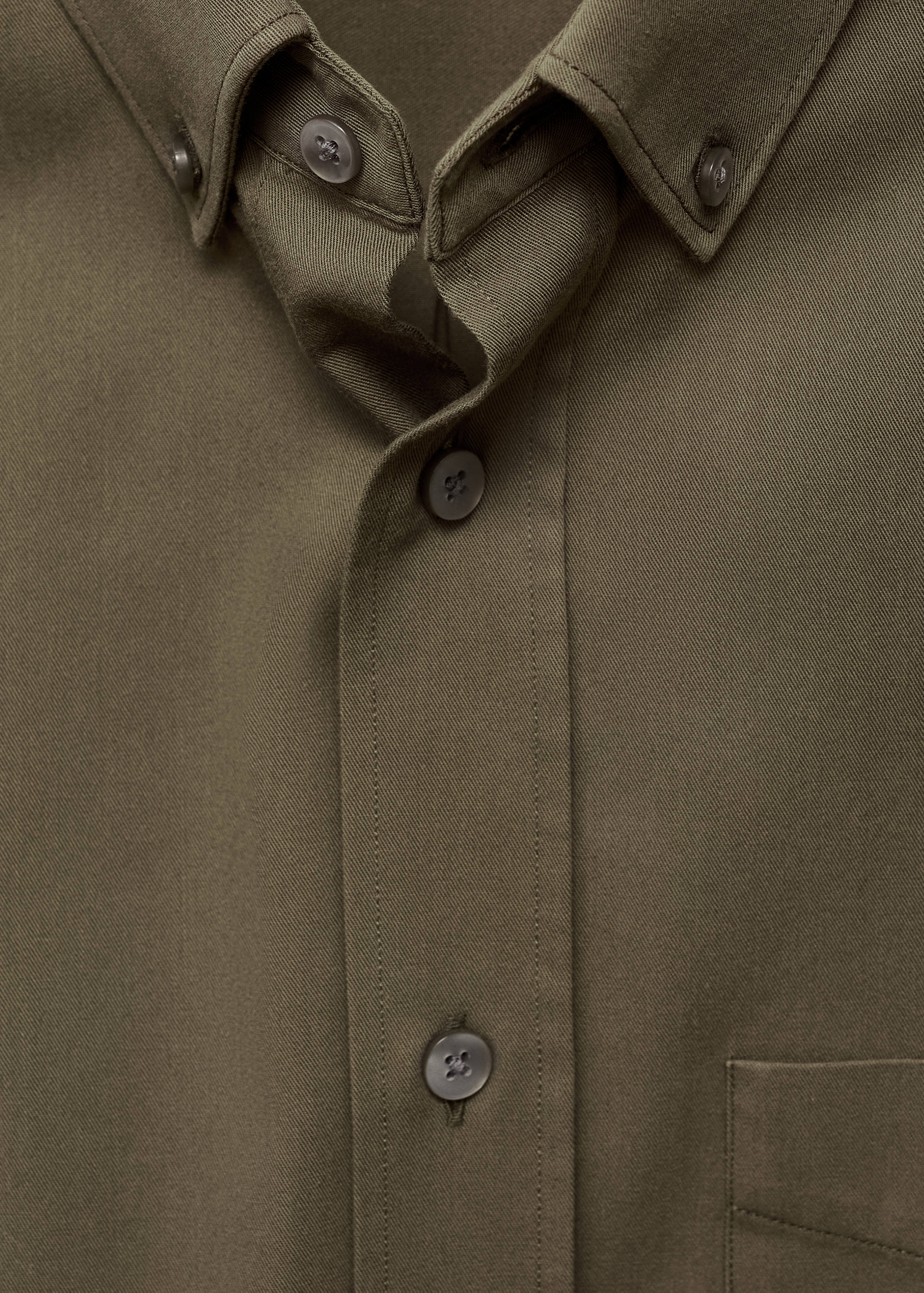 100% cotton regular fit pocket shirt - Details of the article 8