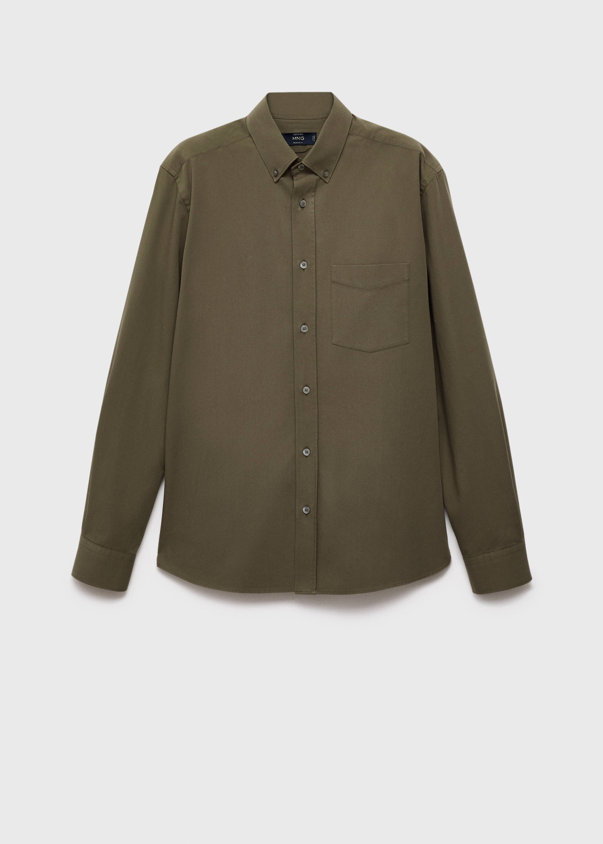 100% cotton regular fit pocket shirt - Article without model