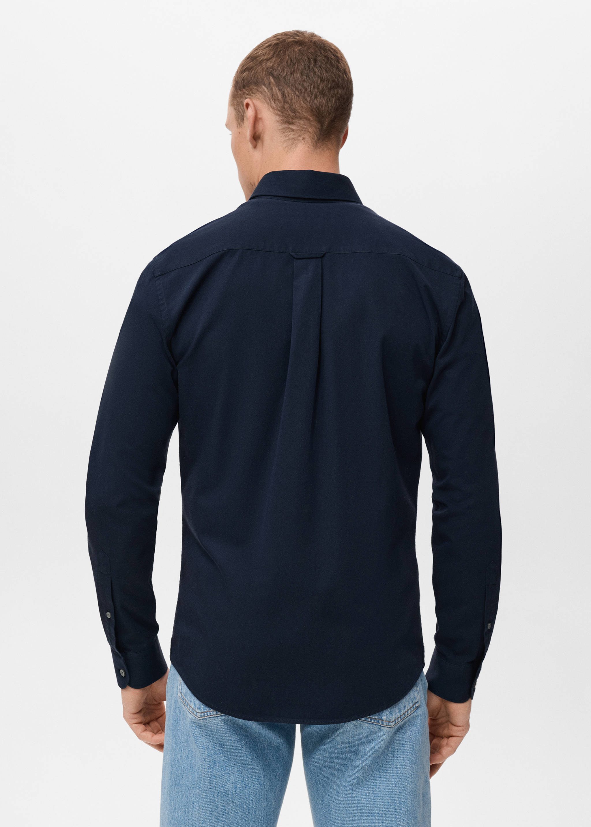 100% cotton regular fit pocket shirt - Reverse of the article