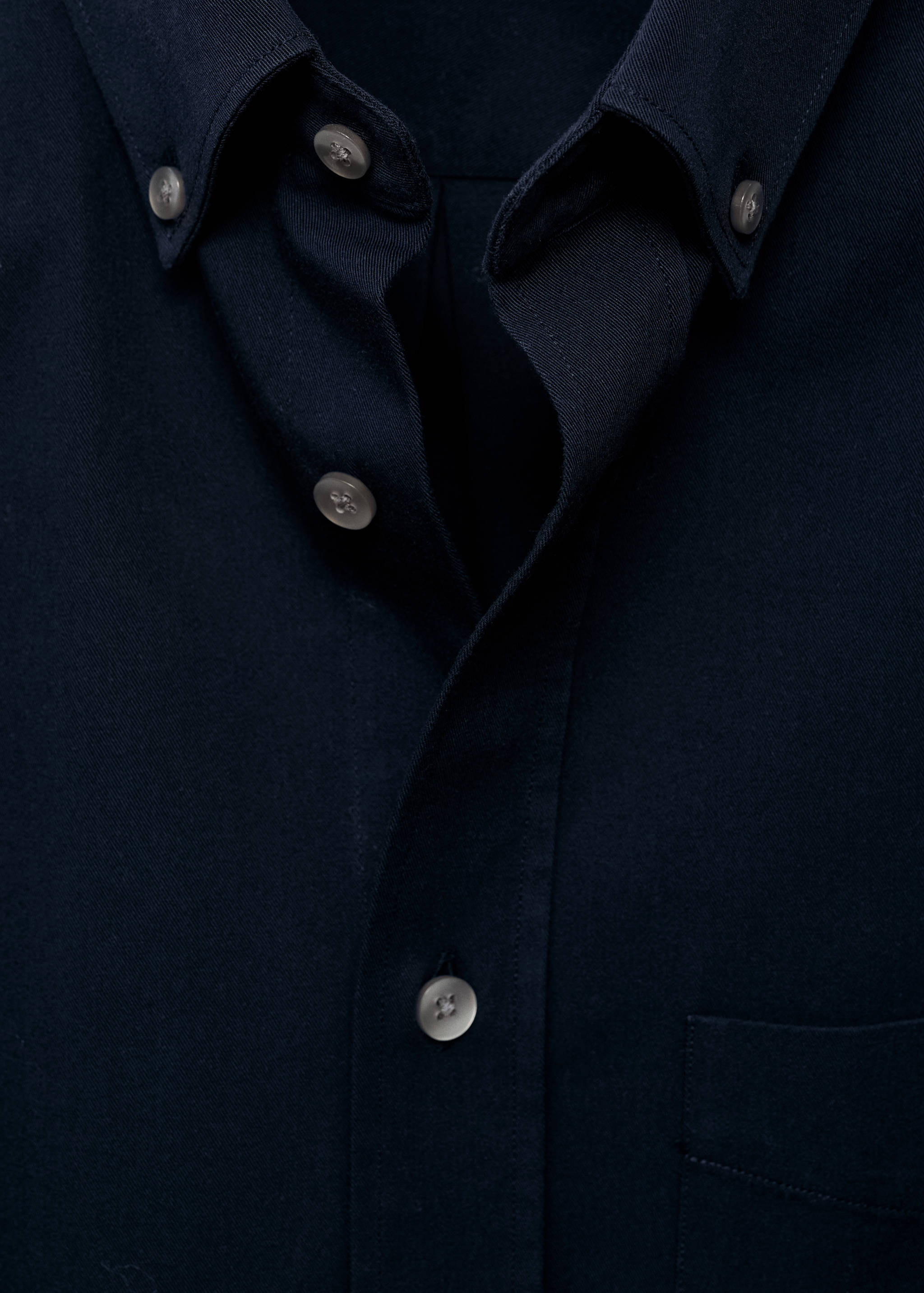 100% cotton regular fit pocket shirt - Details of the article 8