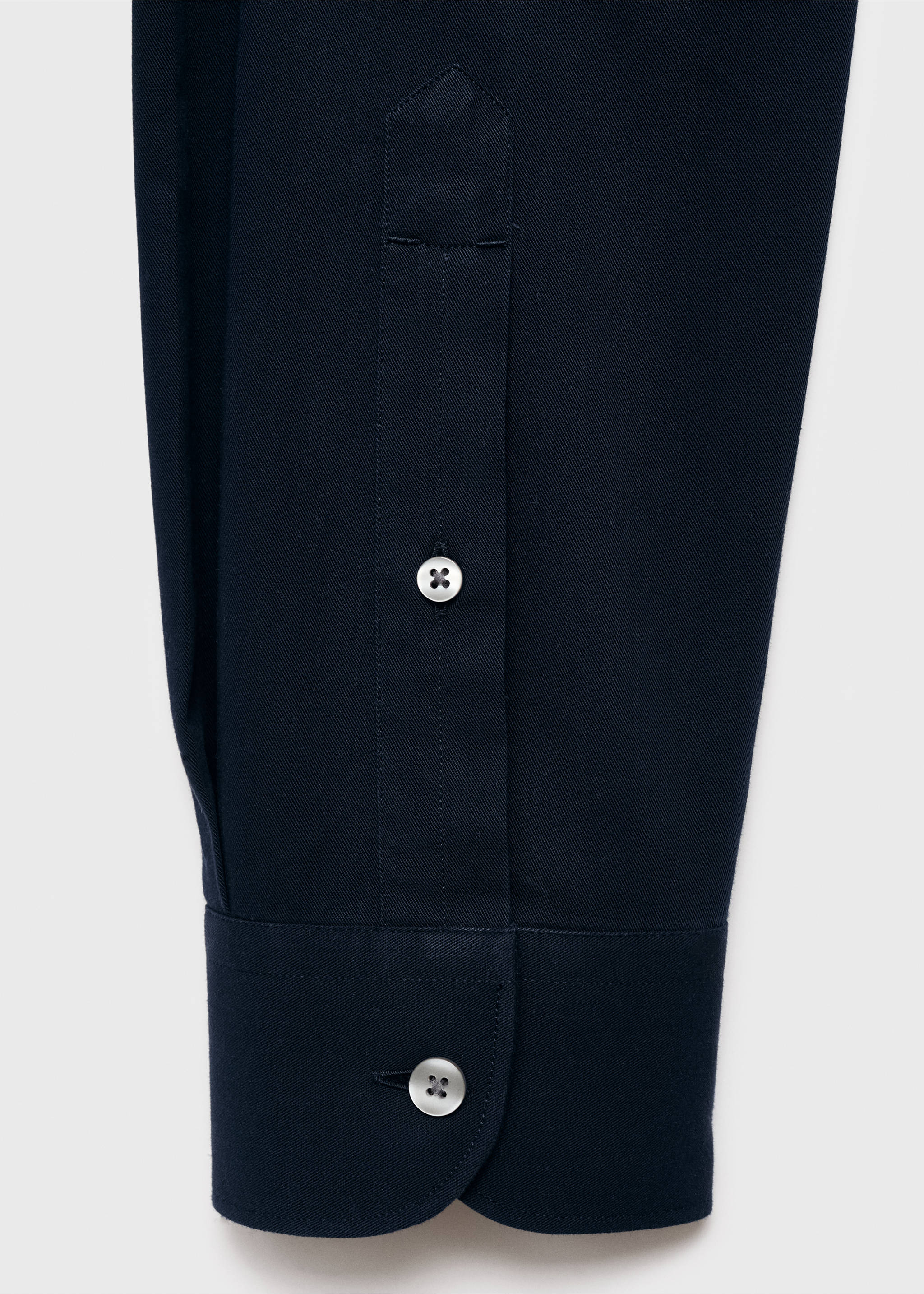 100% cotton regular fit pocket shirt - Details of the article 0, Navy. Ref: 17094440-00.