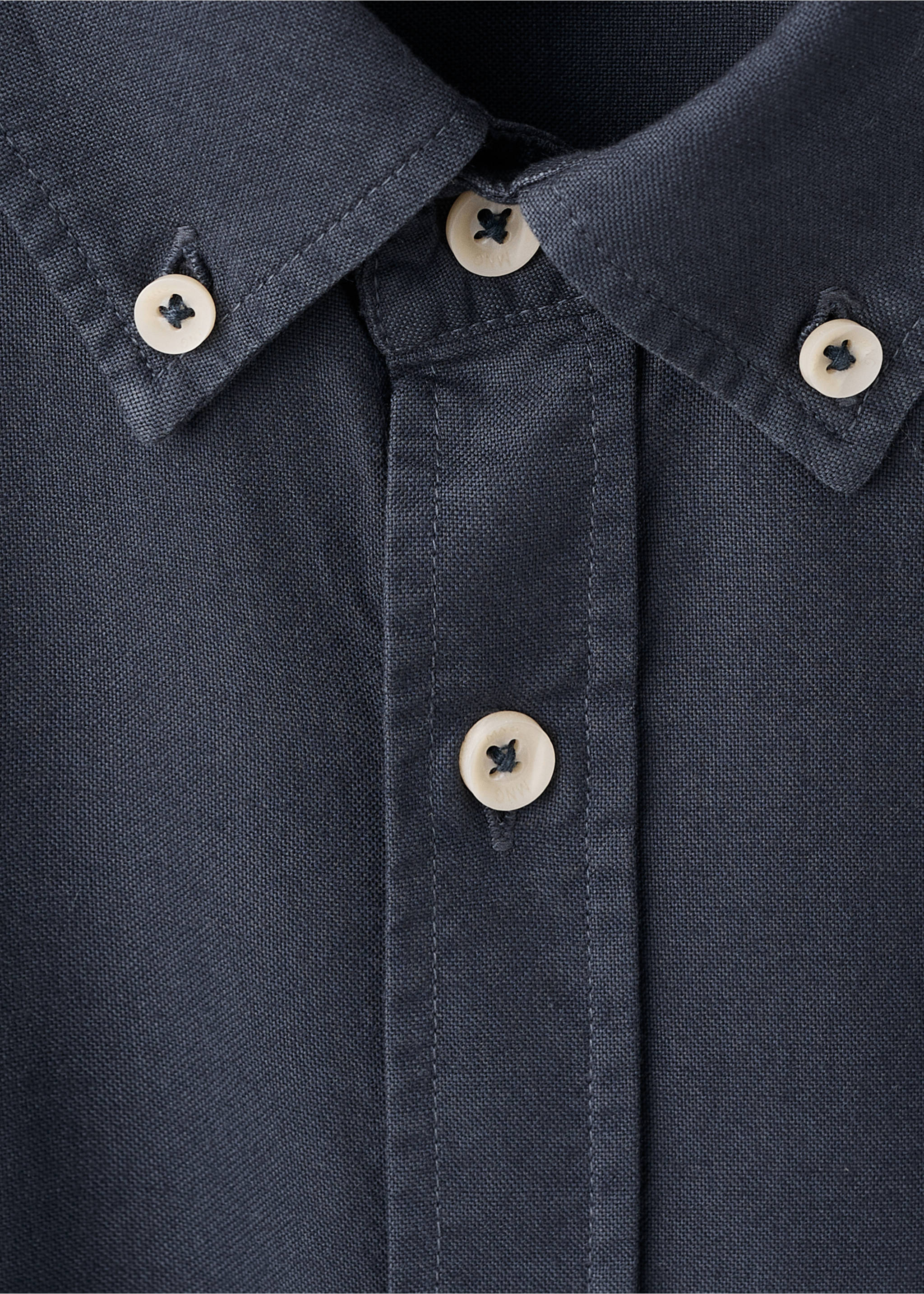 Katoenen blouse - Detail van het artikel 8, Marineblauw. Ref: 17094441-00.