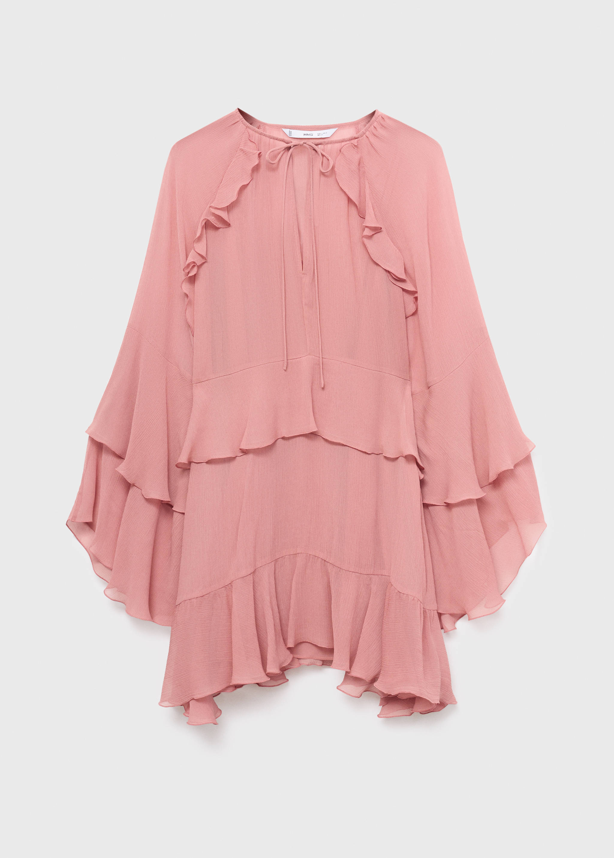 Vestido volantes manga acampanda - Artículo sin modelo