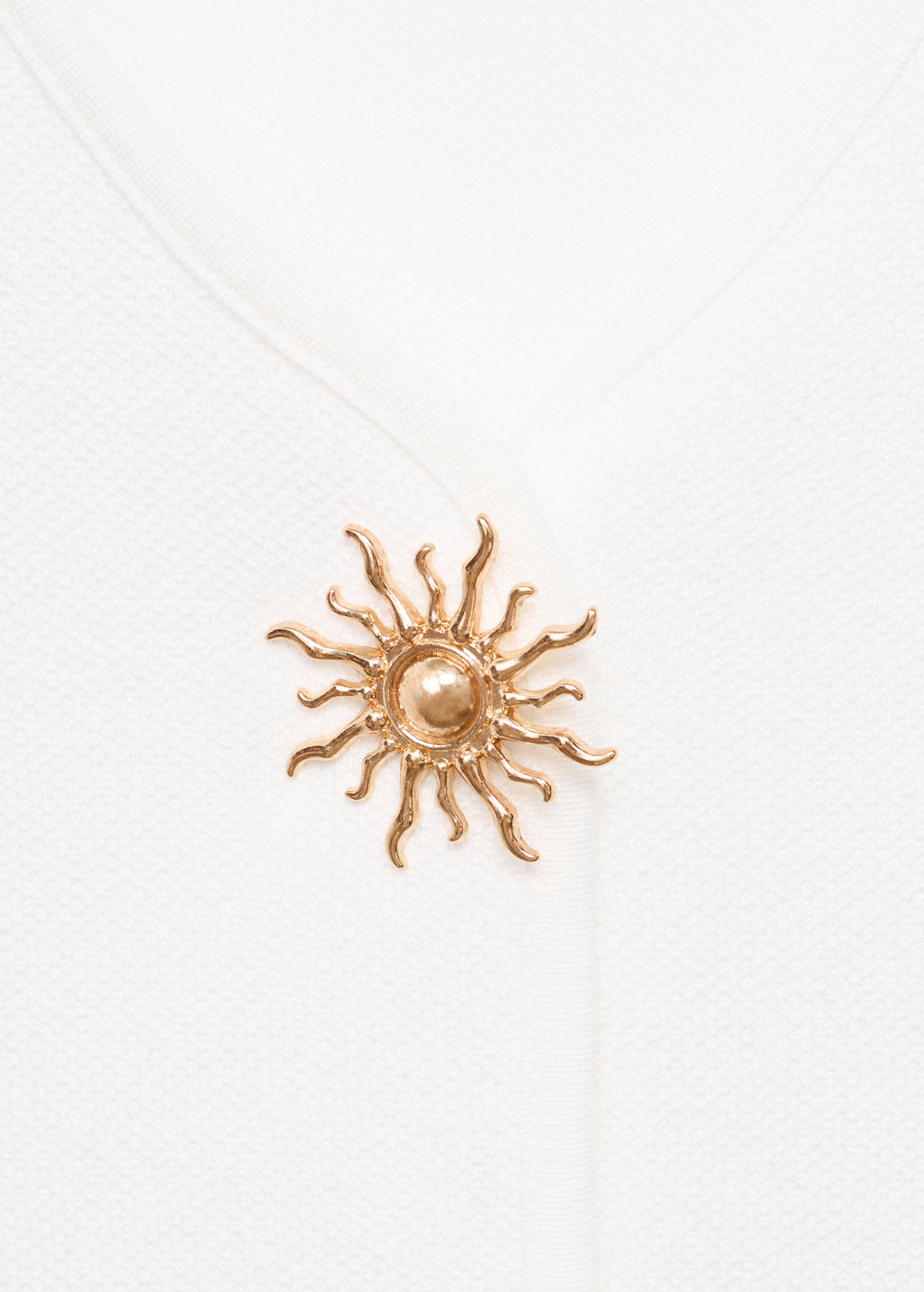 Knitted waistcoat with jewel buttons - Details of the article 0