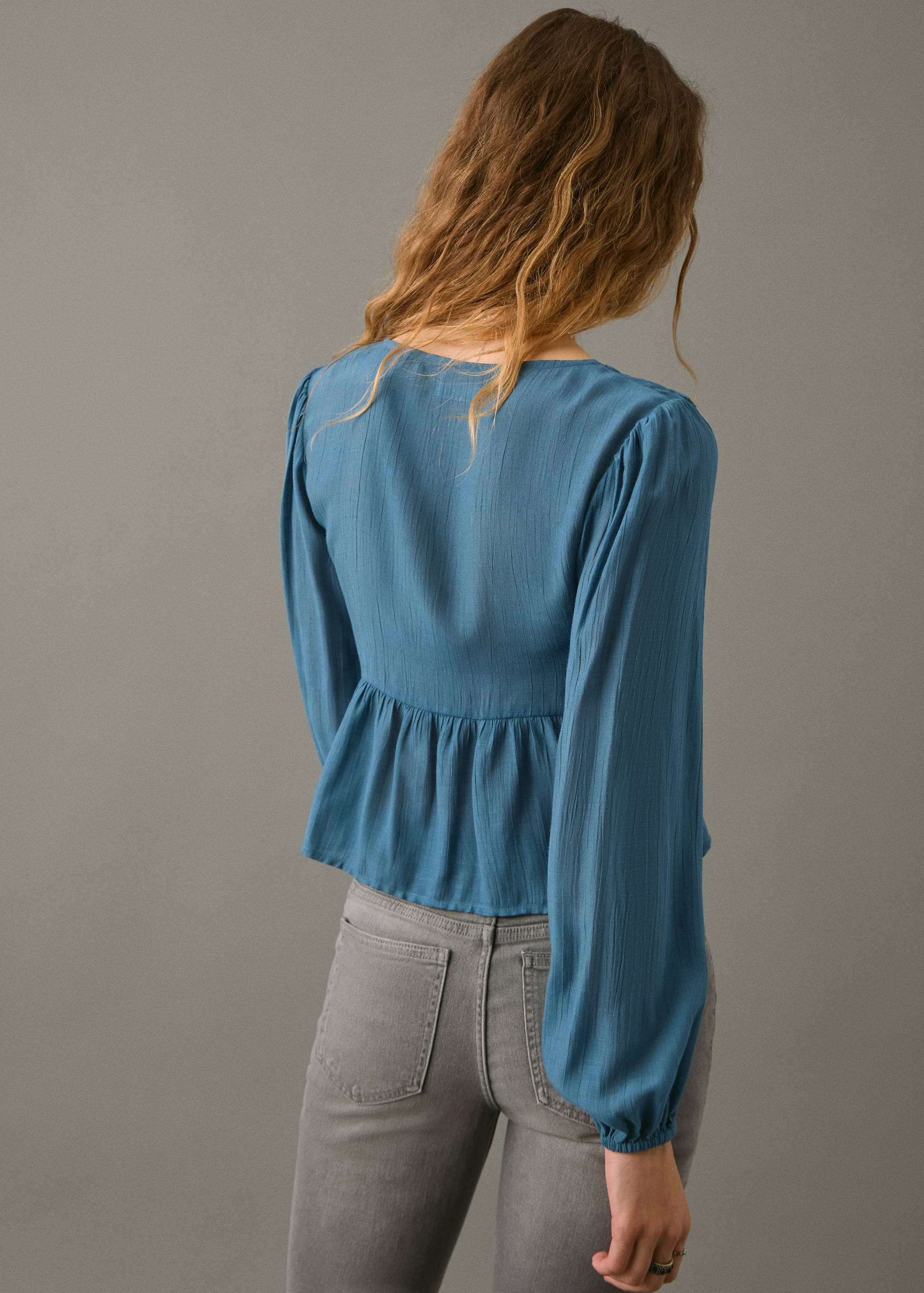 Ruched flowing blouse - Reverse of the article