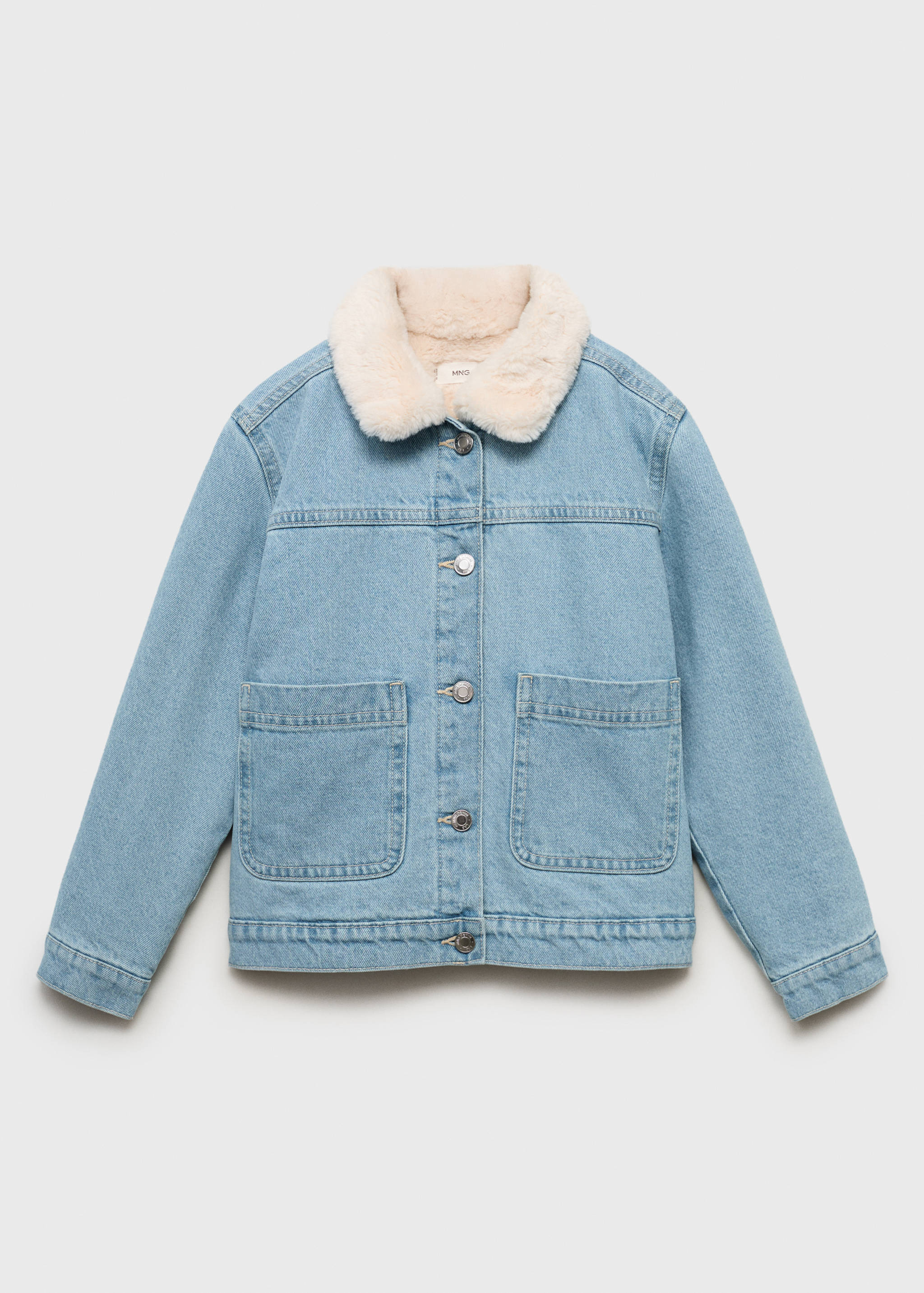 Jeansjacke mit Innenfutter aus Fell - Artikel ohne Model