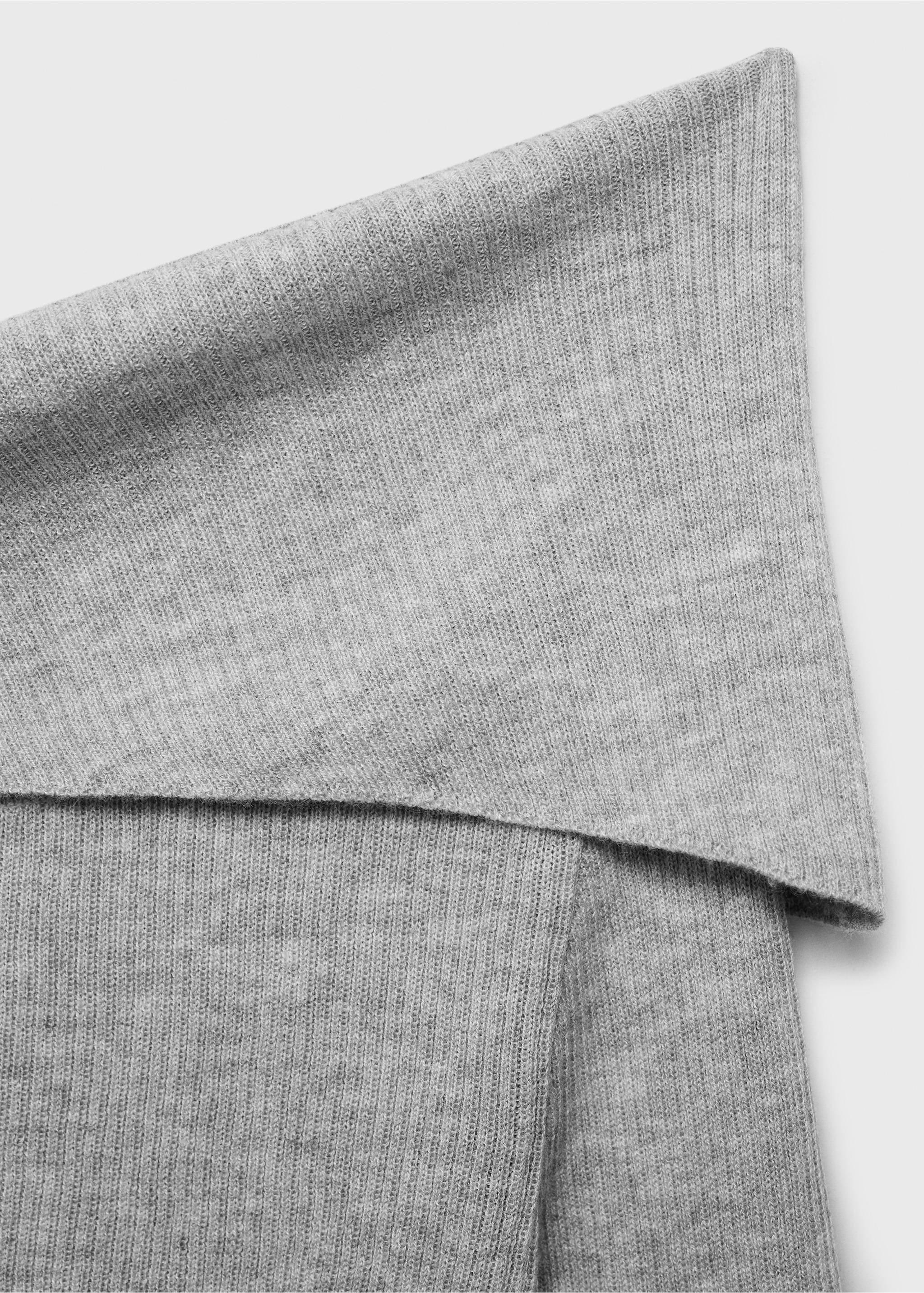 Strapless top - Details of the article 8, Medium Heather Grey. Ref: 17094782-00.