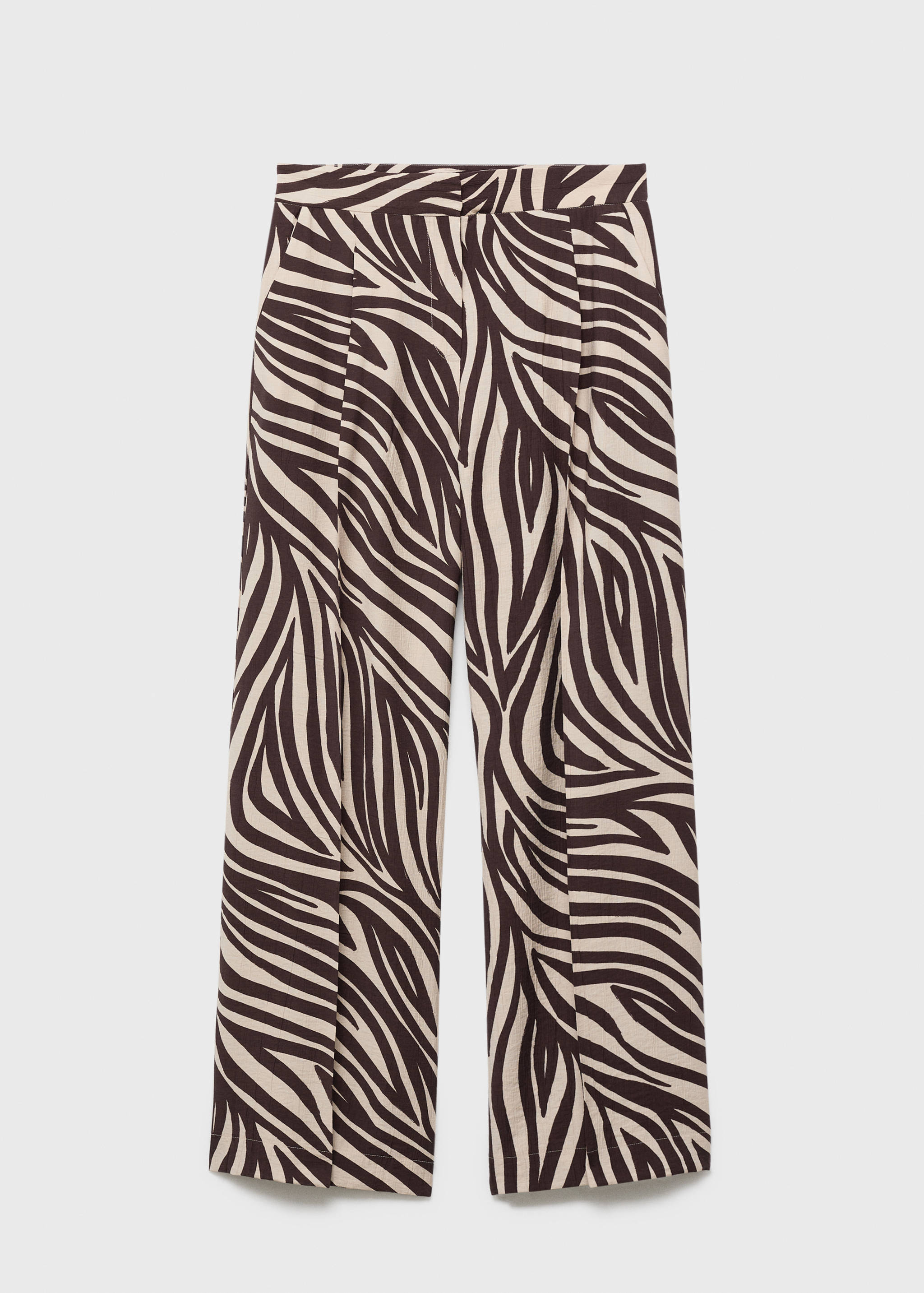 Pantalón recto pinzas cebra - Artículo sin modelo
