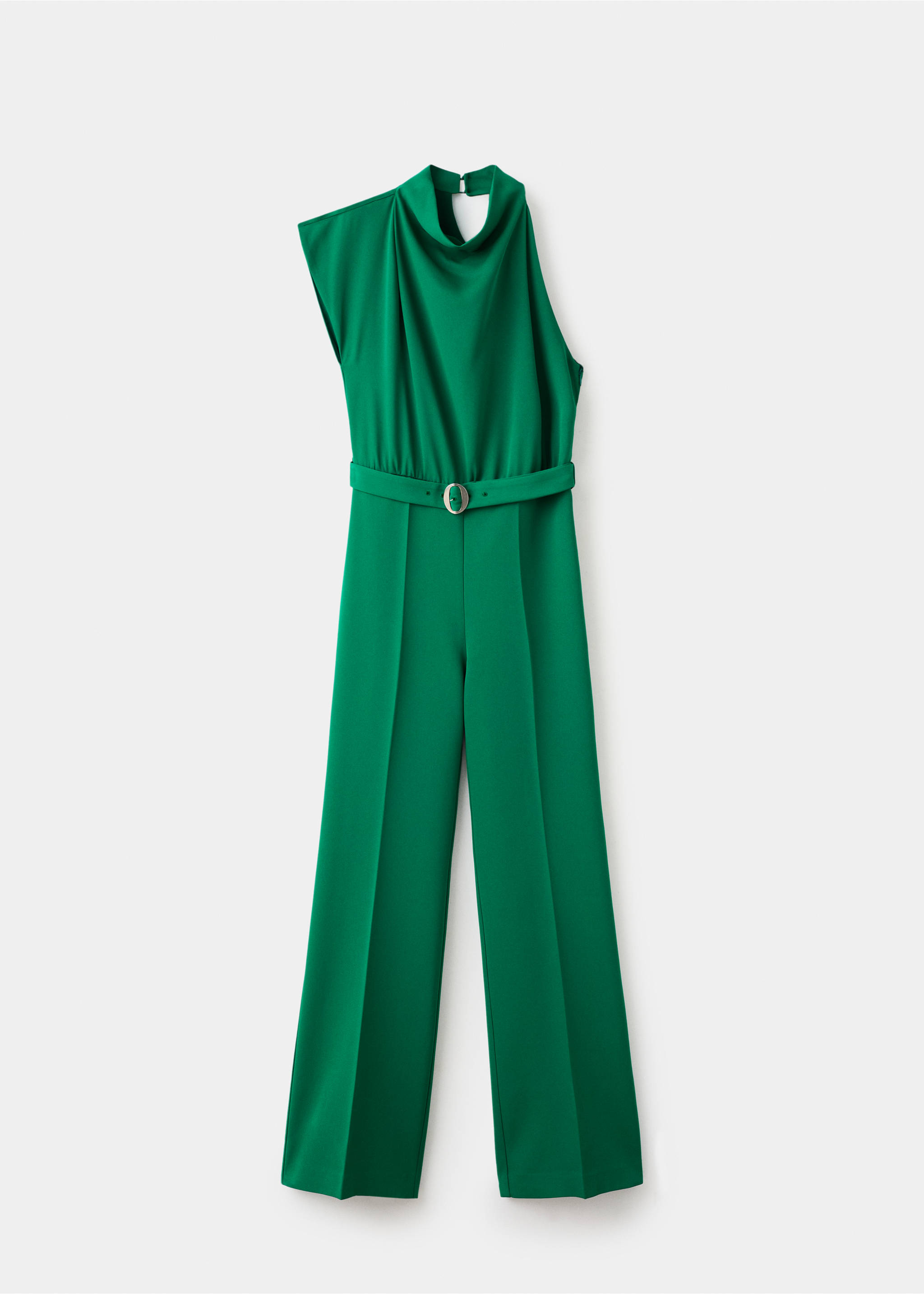 Asymmetrical long jumpsuit with belt - Article without model, Green Apple. Ref: 17094789-00.