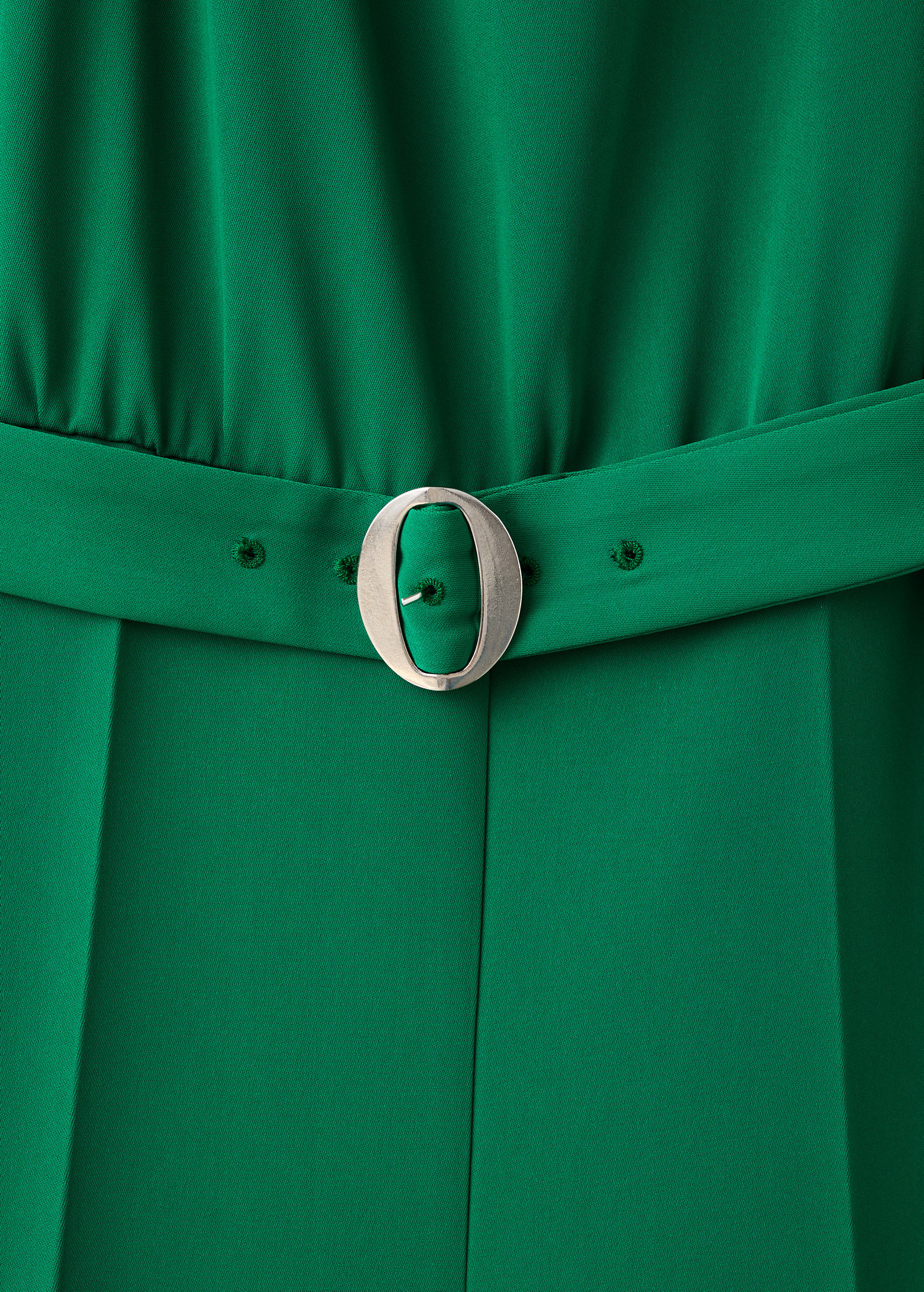 Asymmetrical long jumpsuit with belt - Details of the article 8