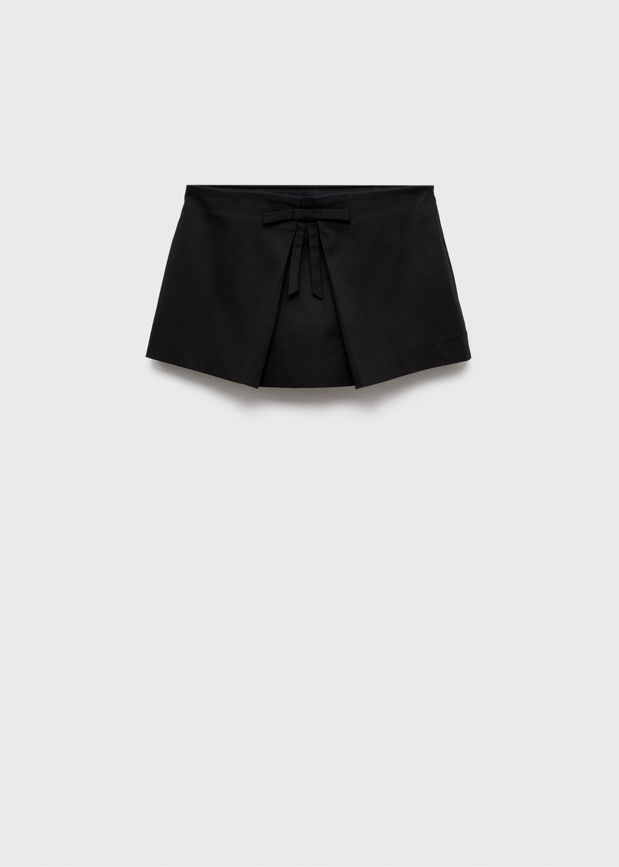 Mini falda pantalón lazo - Artículo sin modelo, Negro. Ref: 17094790-00.