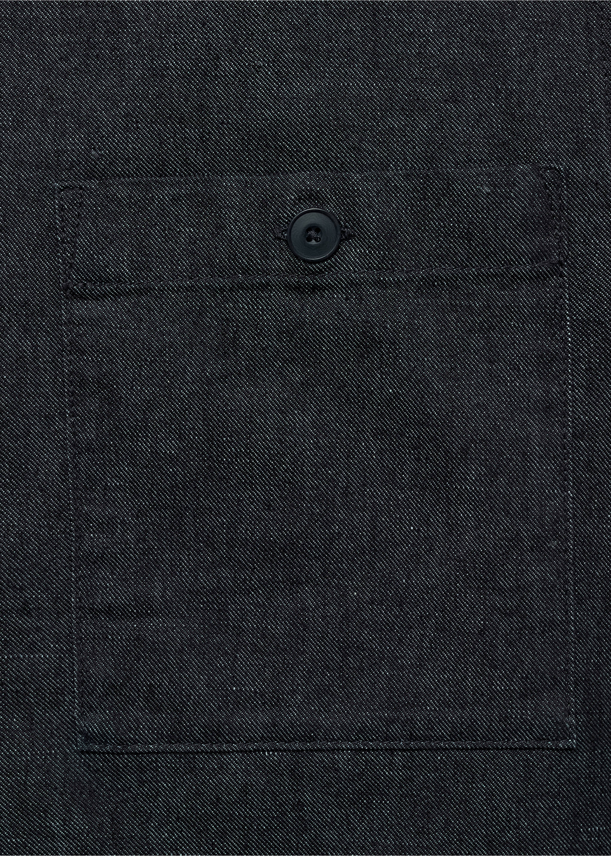 Denim overshirt with pocket - Details of the article 0, Open Blue. Ref: 17095141-00.