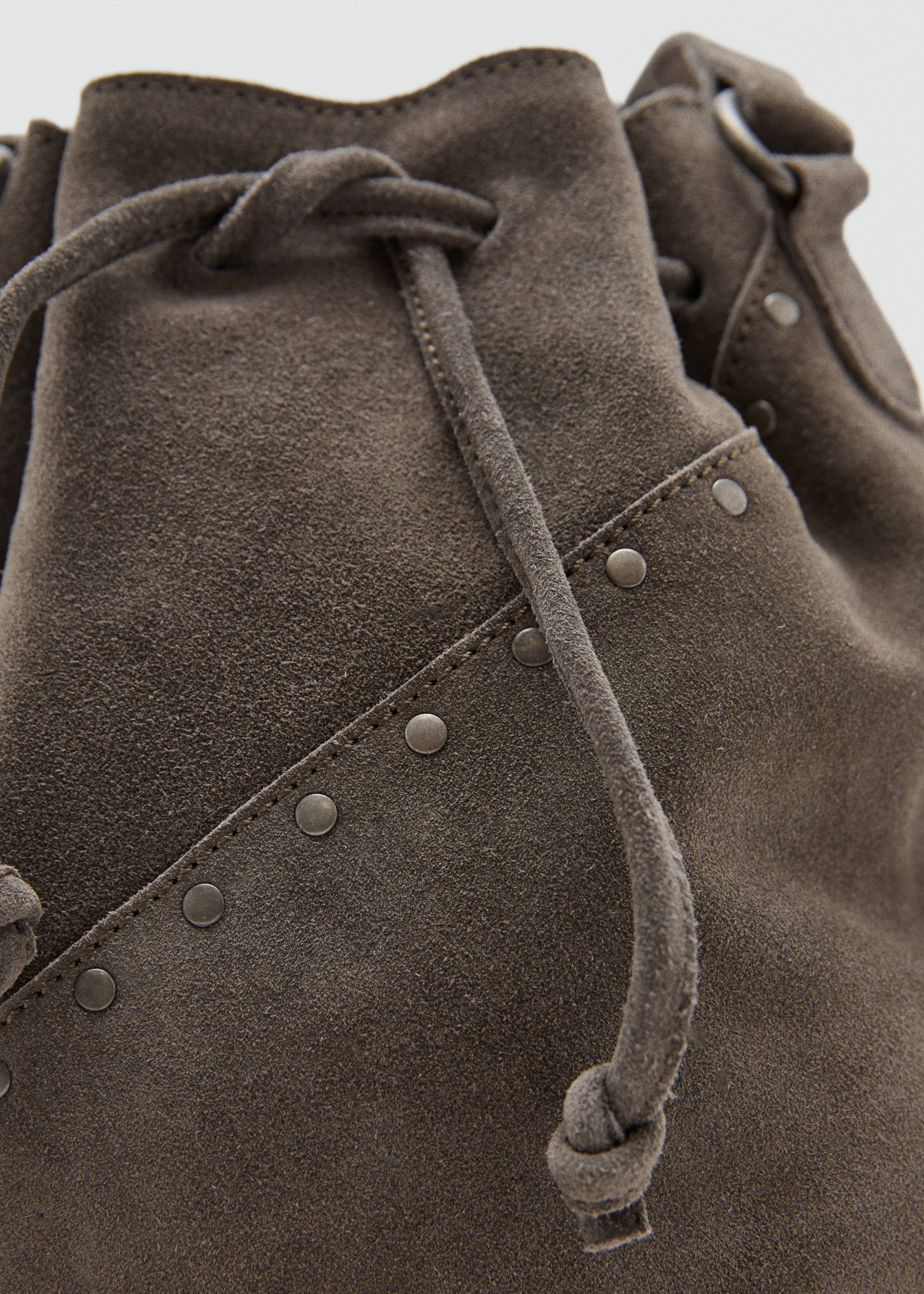 Studded leather bucket bag - Details of the article 1