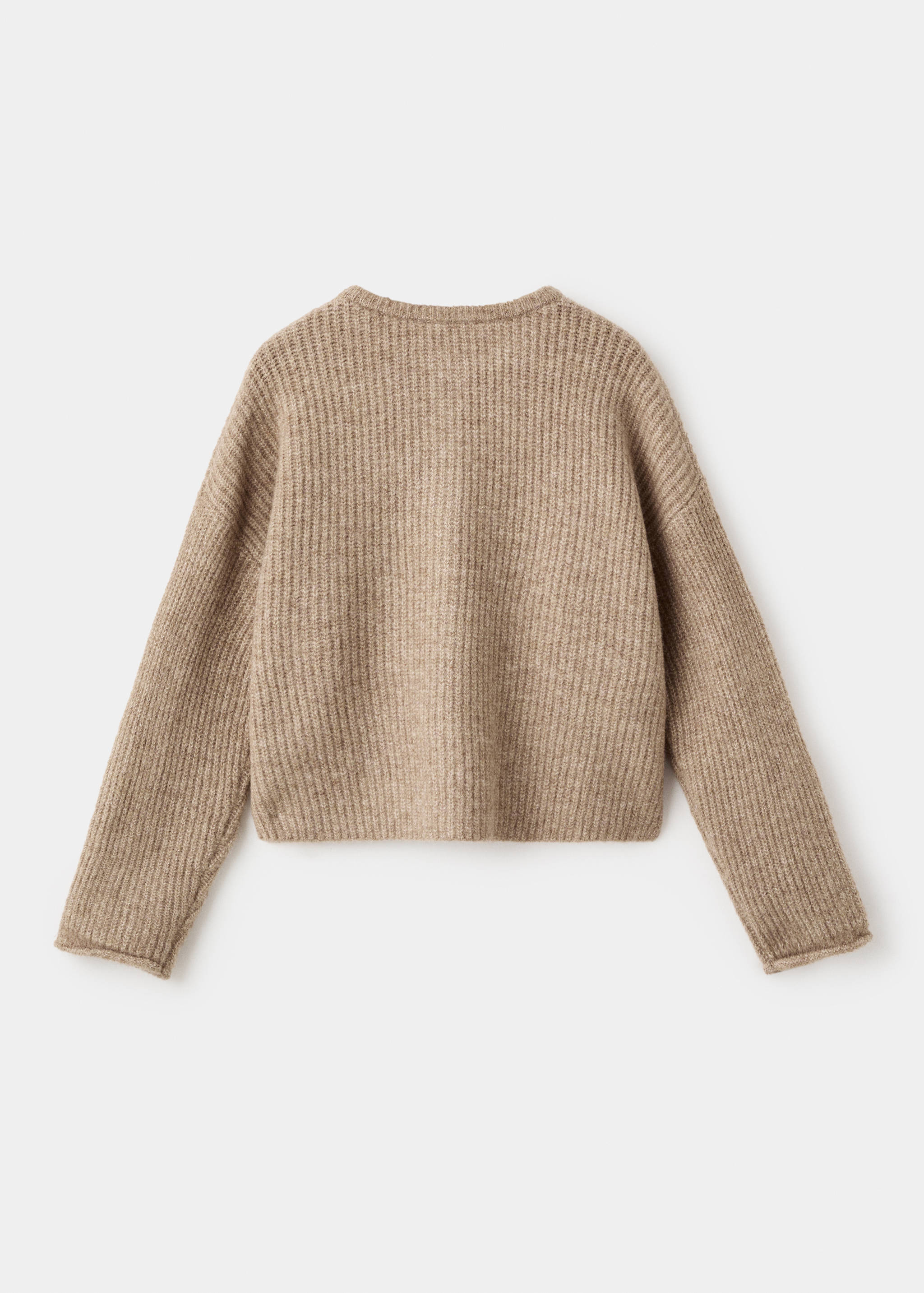 Knitted button cardigan - Reverse of the article