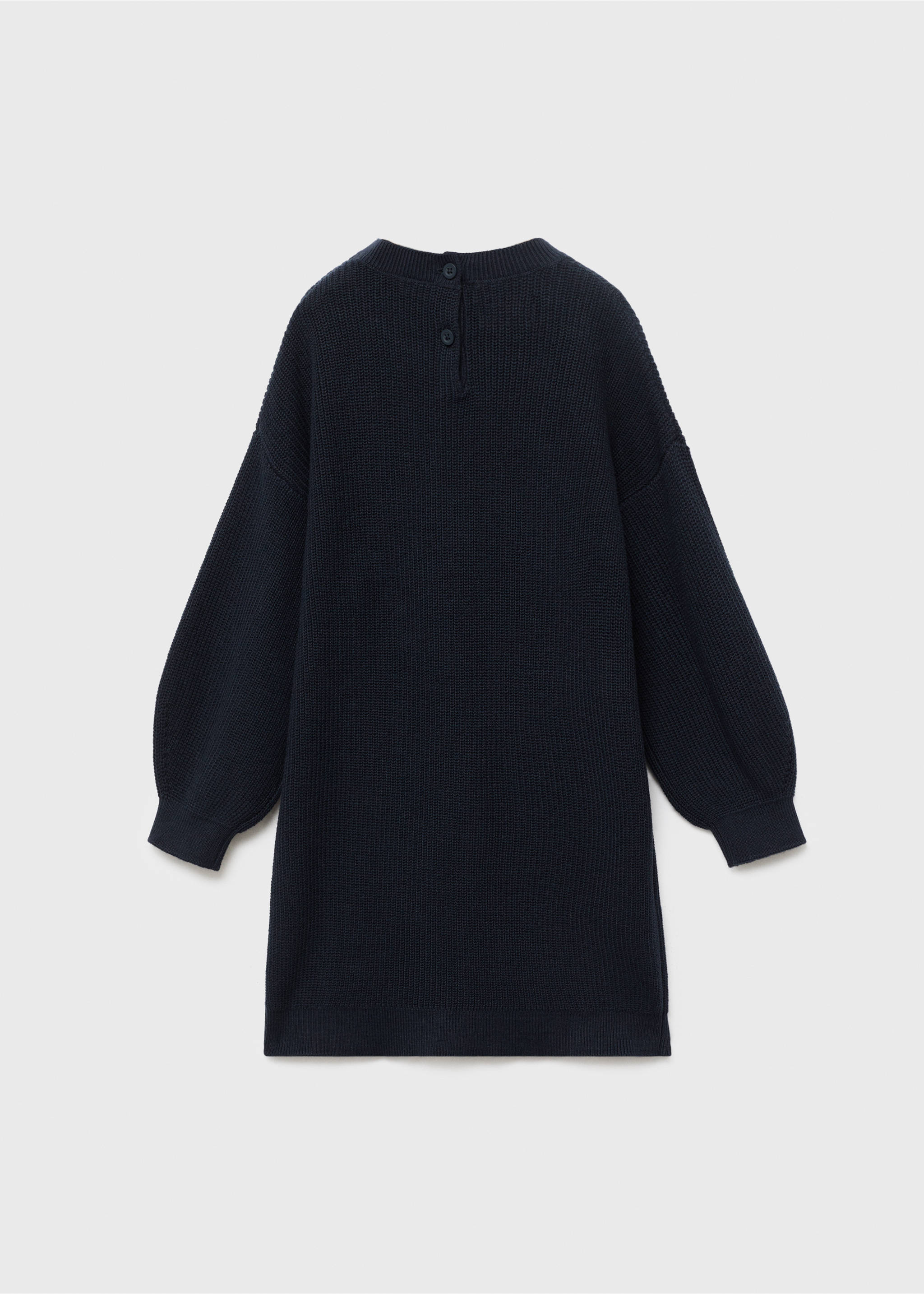 Robe maille unie - Verso de l’article, Bleu marine. Ref: 17095153-00.