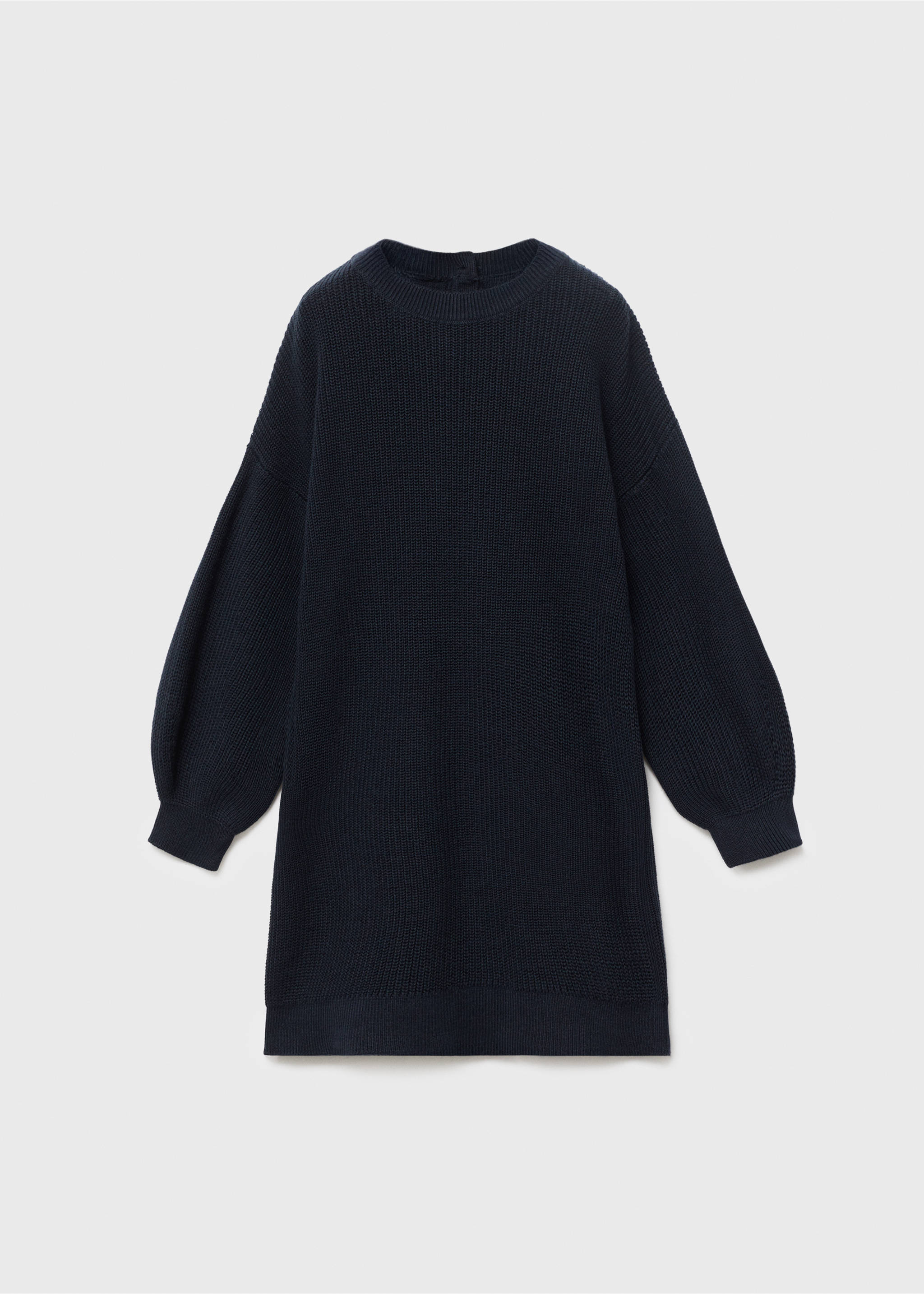 Robe maille unie - Article sans modèle, Bleu marine. Ref: 17095153-00.