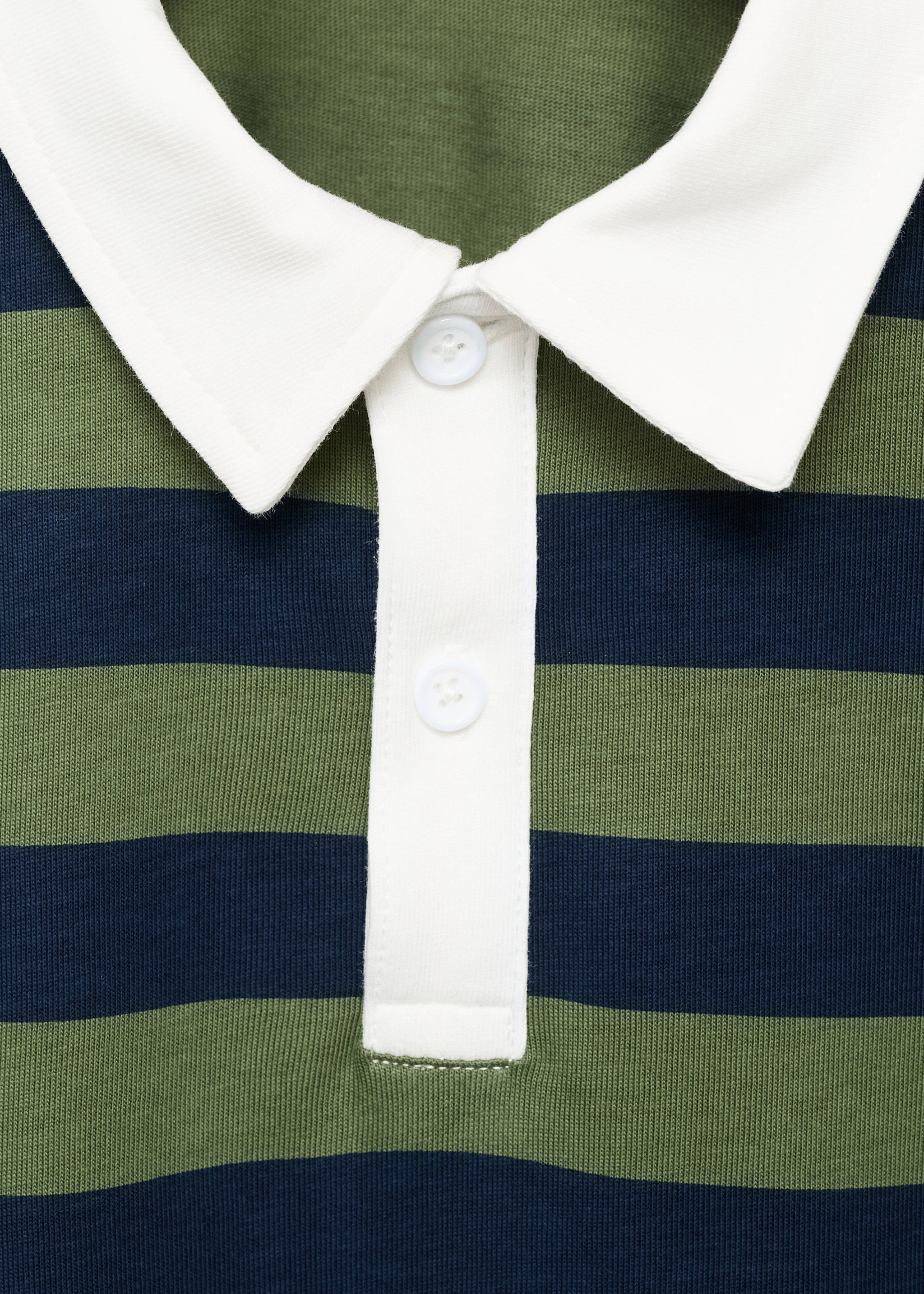 Striped cotton polo shirt - Details of the article 8