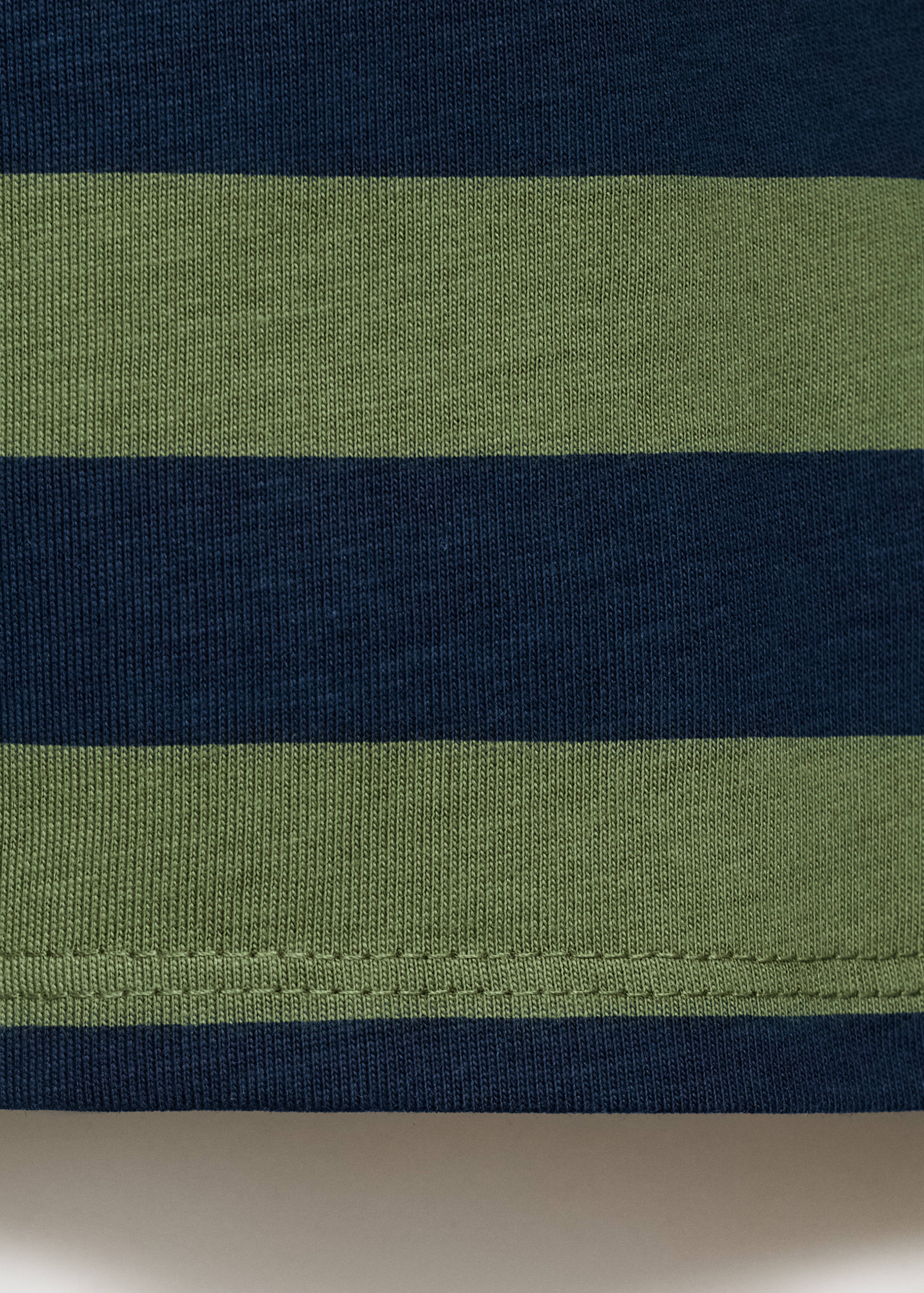 Striped cotton polo shirt - Details of the article 0