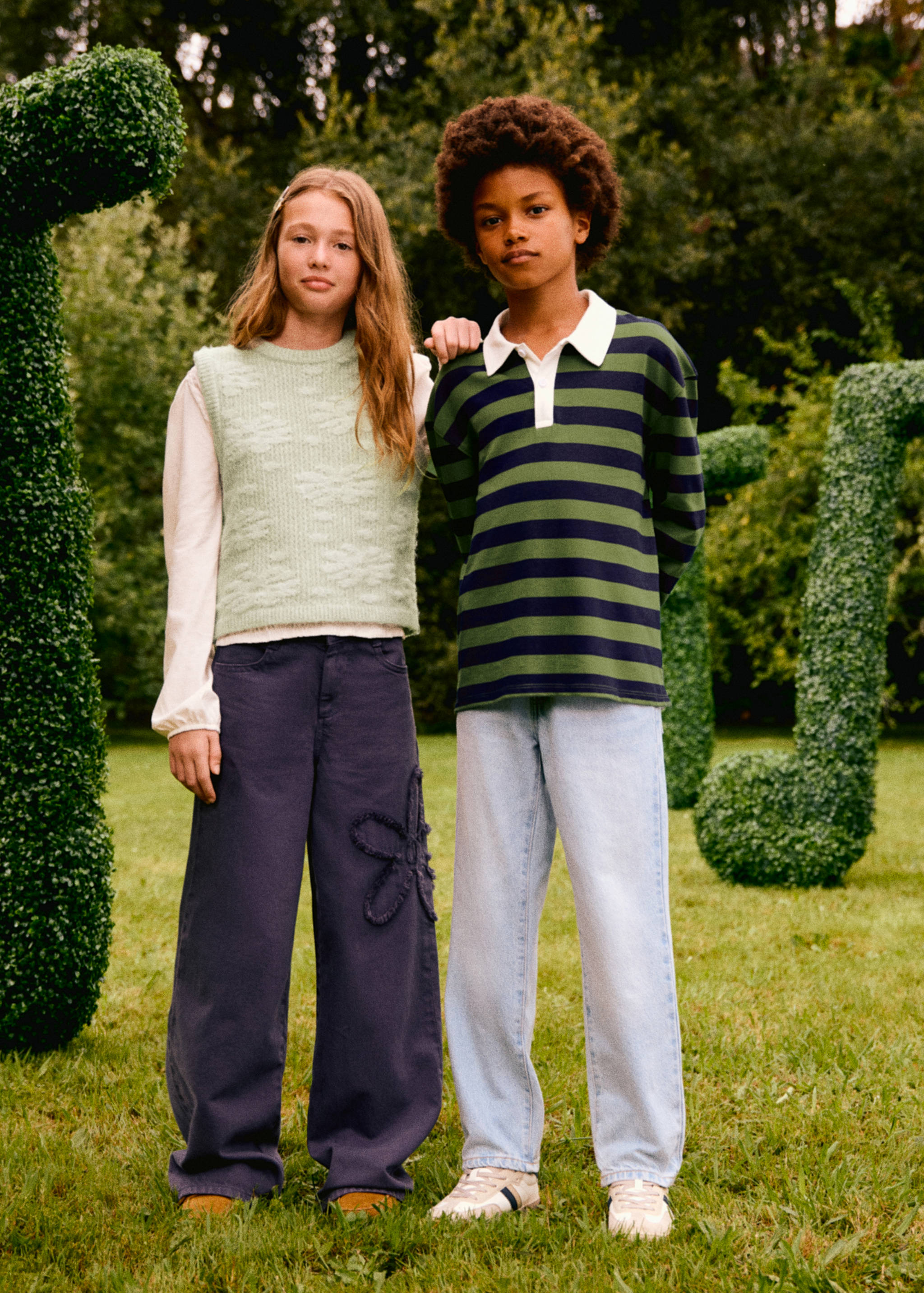 Striped cotton polo shirt - Details of the article 5