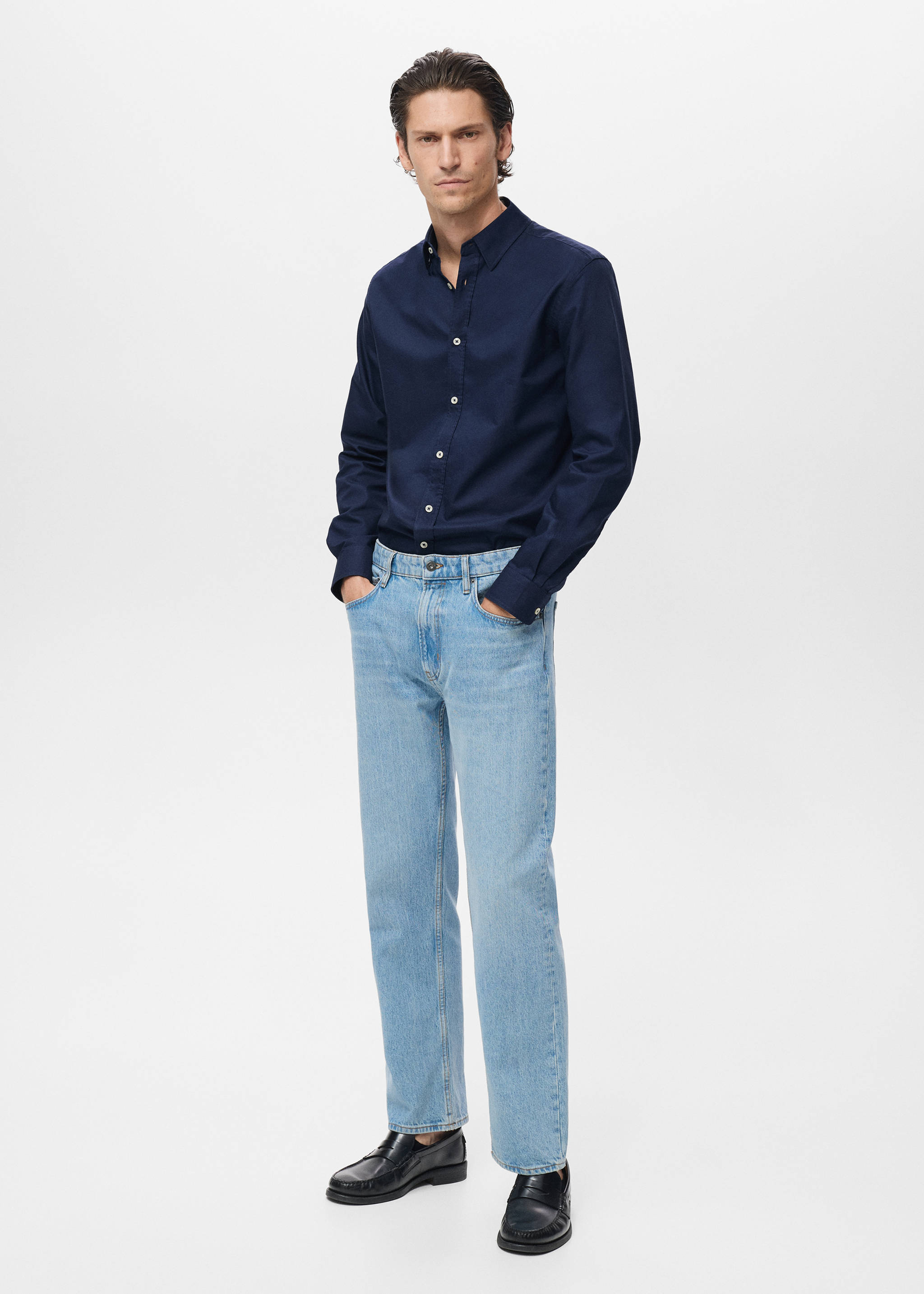 Chemise 100 % coton Oxford - Plan général