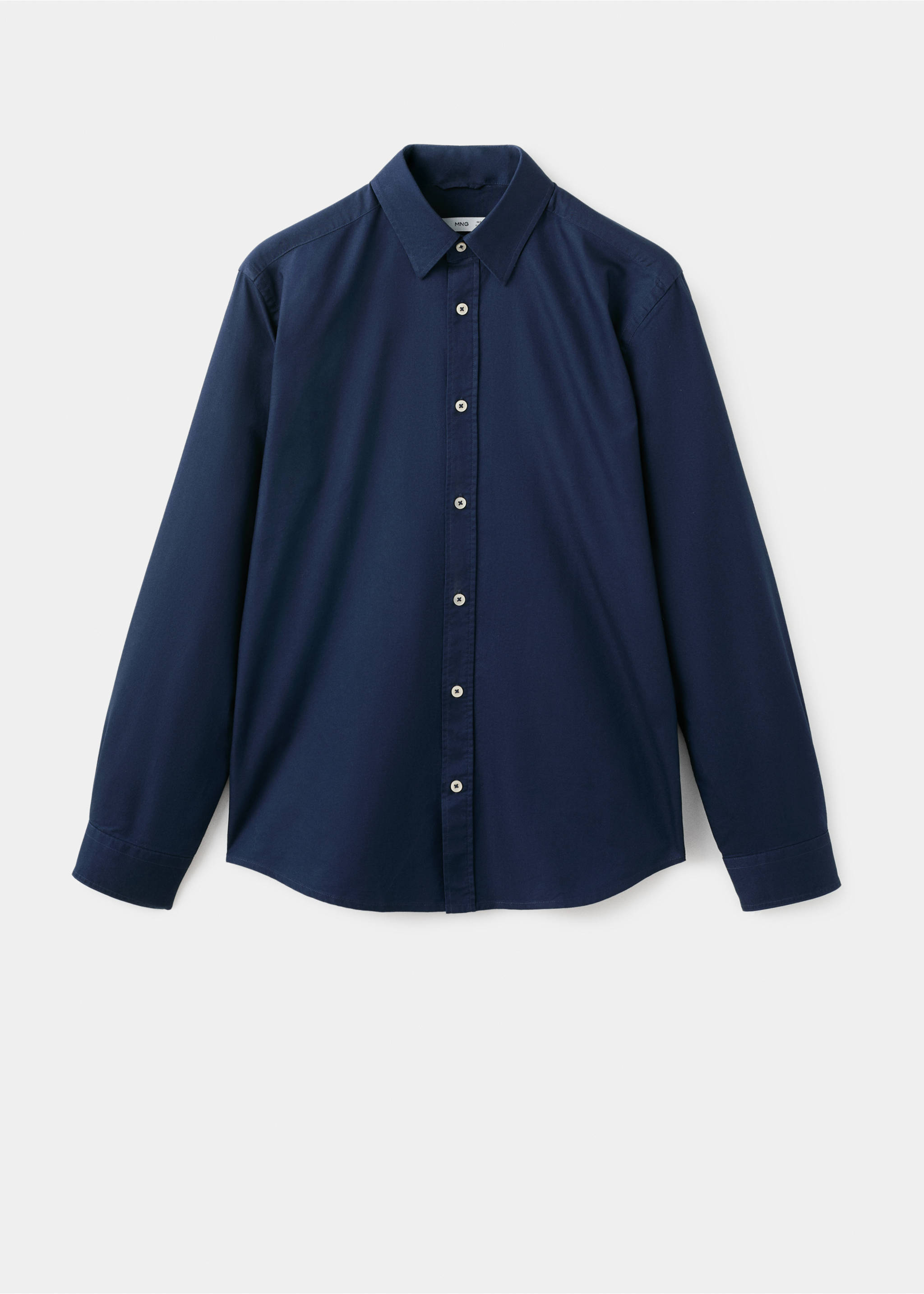 Oxfordhemd aus 100 % Baumwolle - Artikel ohne Model, Dunkles Marineblau. Ref: 17095156-00.