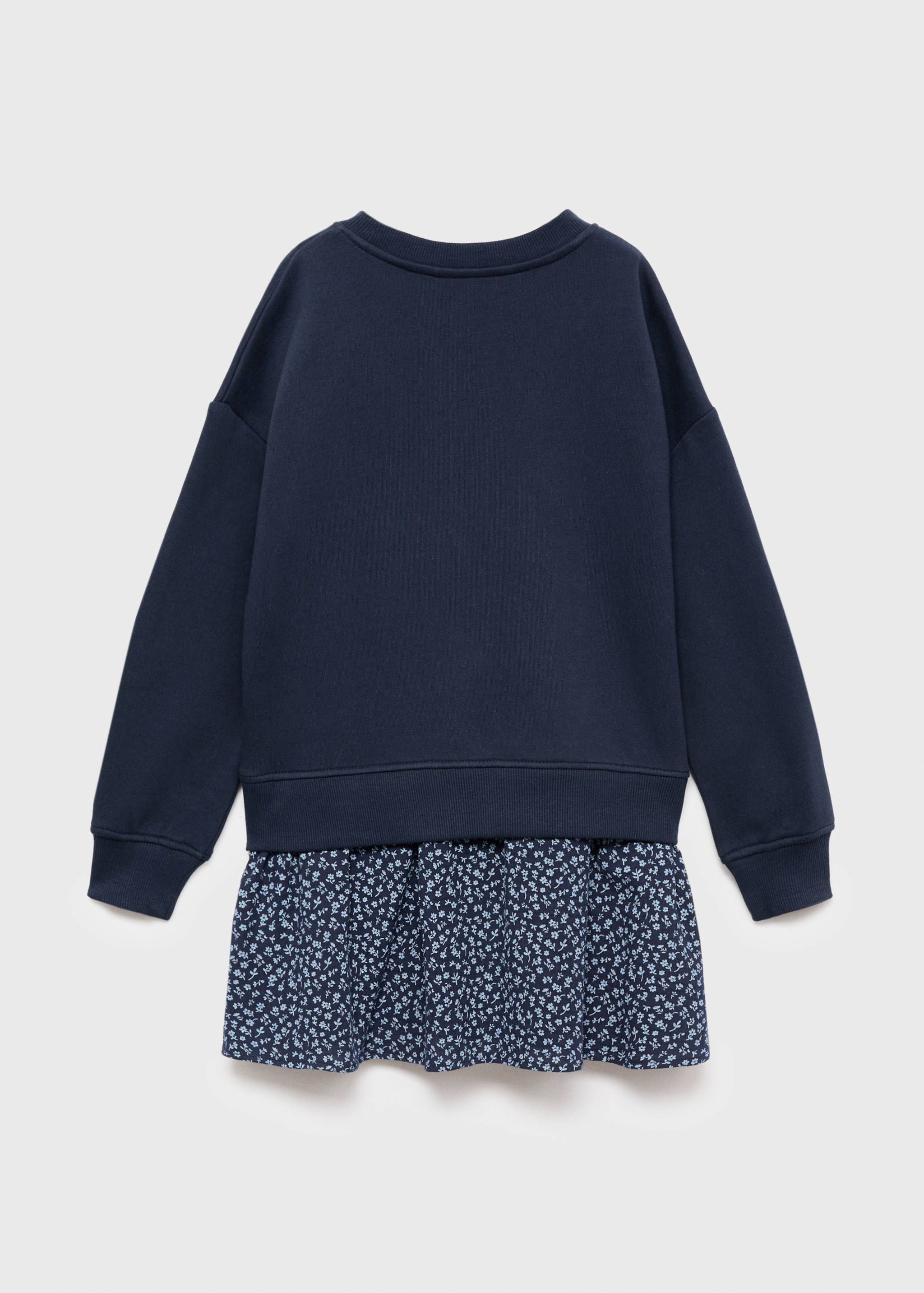 Floral sweatshirt dress - Reverse of the article