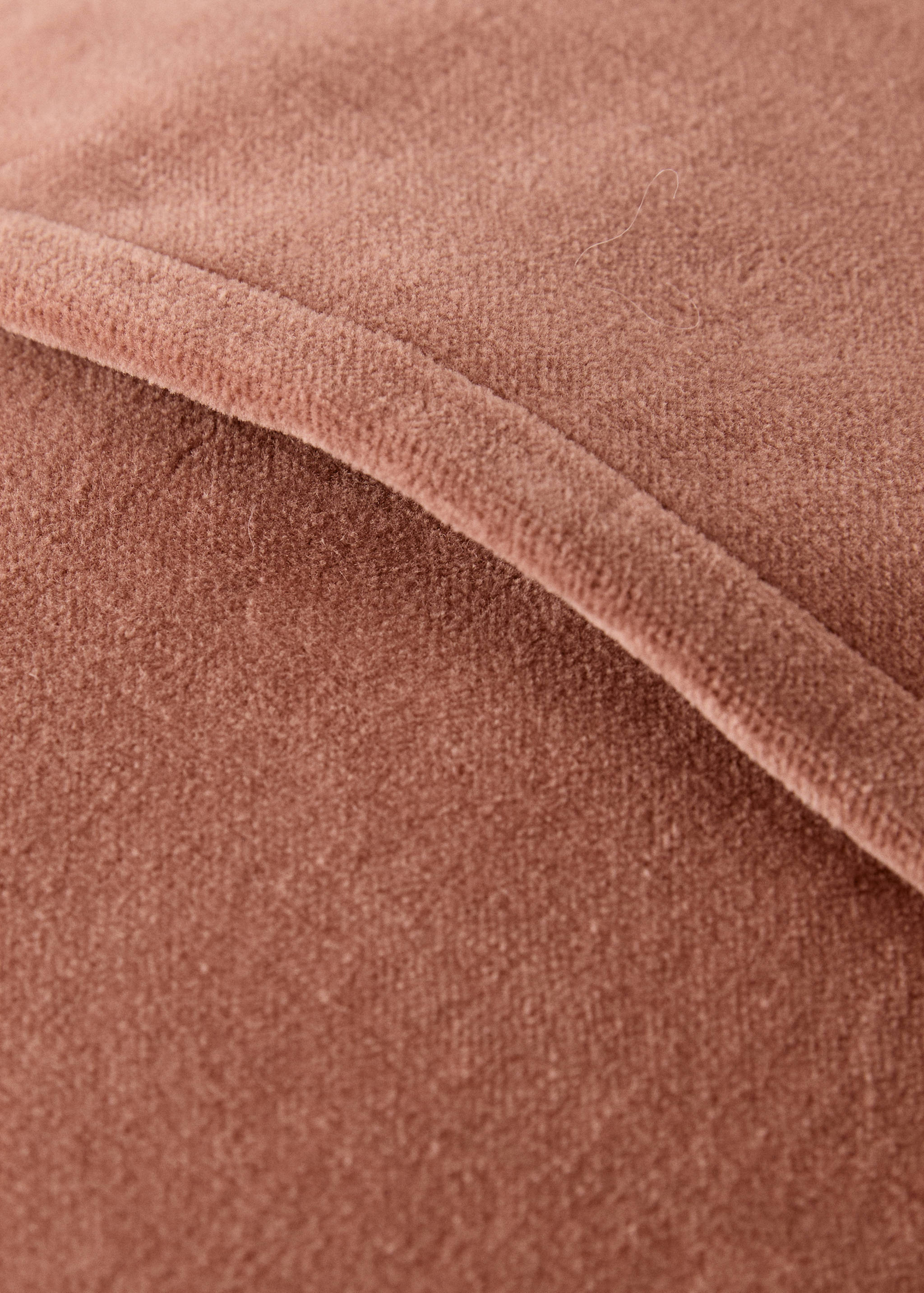 Cotton velvet garment-dyed cushion cover for children’s bed 30x40 cm - Details of the article 3