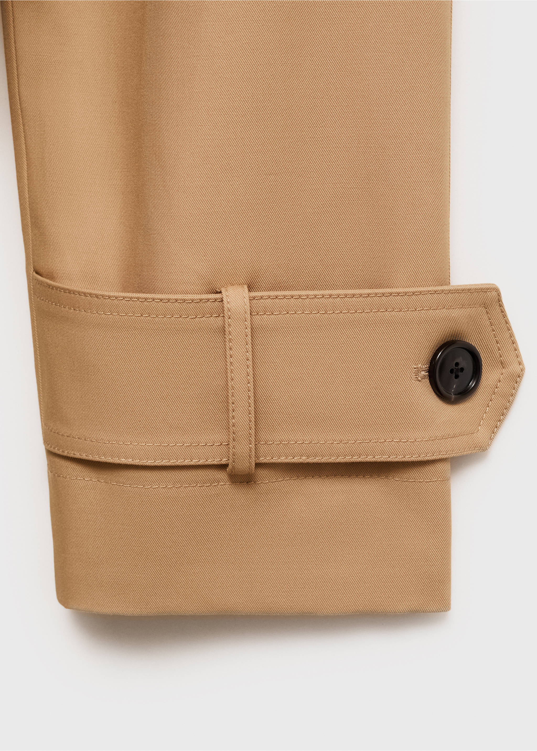 Oversized parka with epaulettes - Details of the article 0, Beige. Ref: 17095164-00.