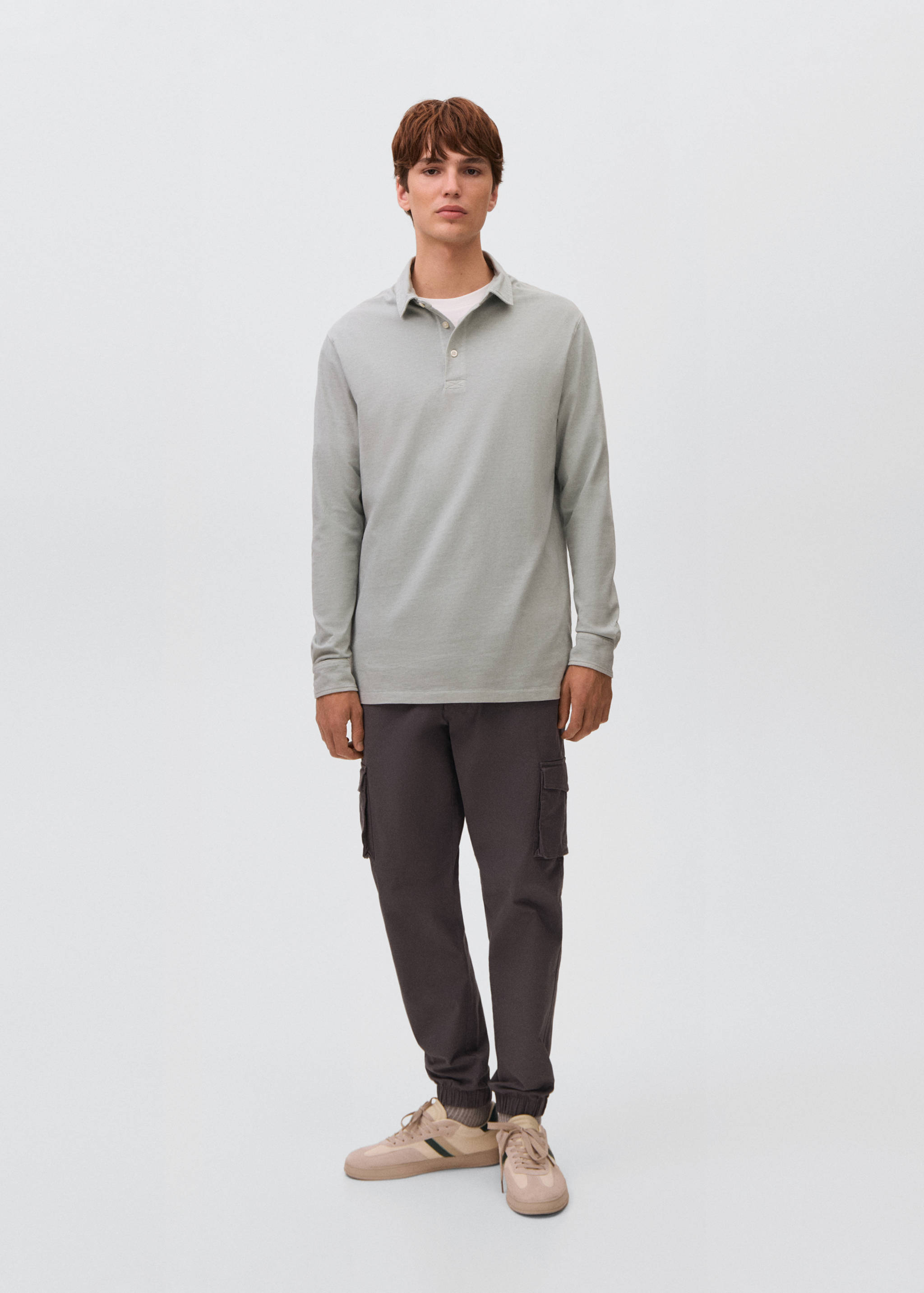 Cotton basic polo shirt - General plane