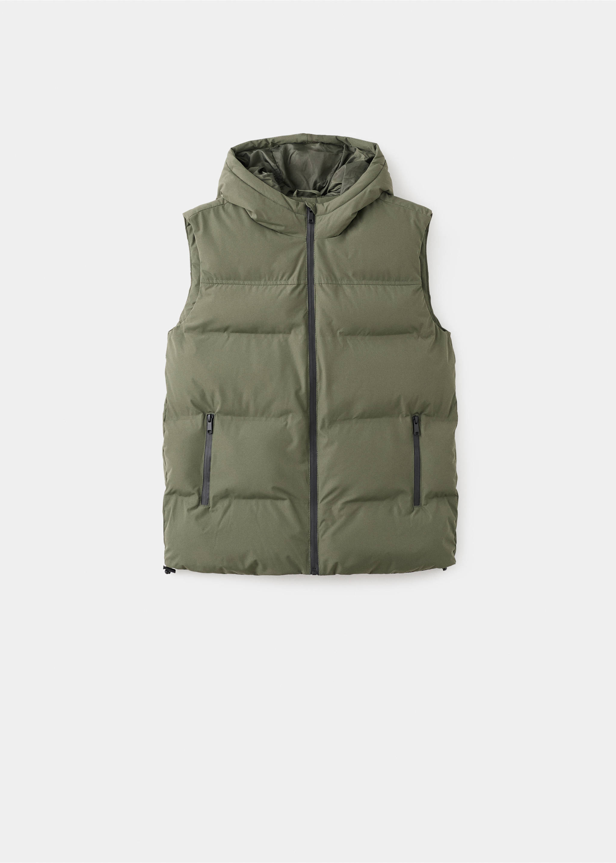 Quilted gilet - Article without model, Khaki. Ref: 17095783-00.
