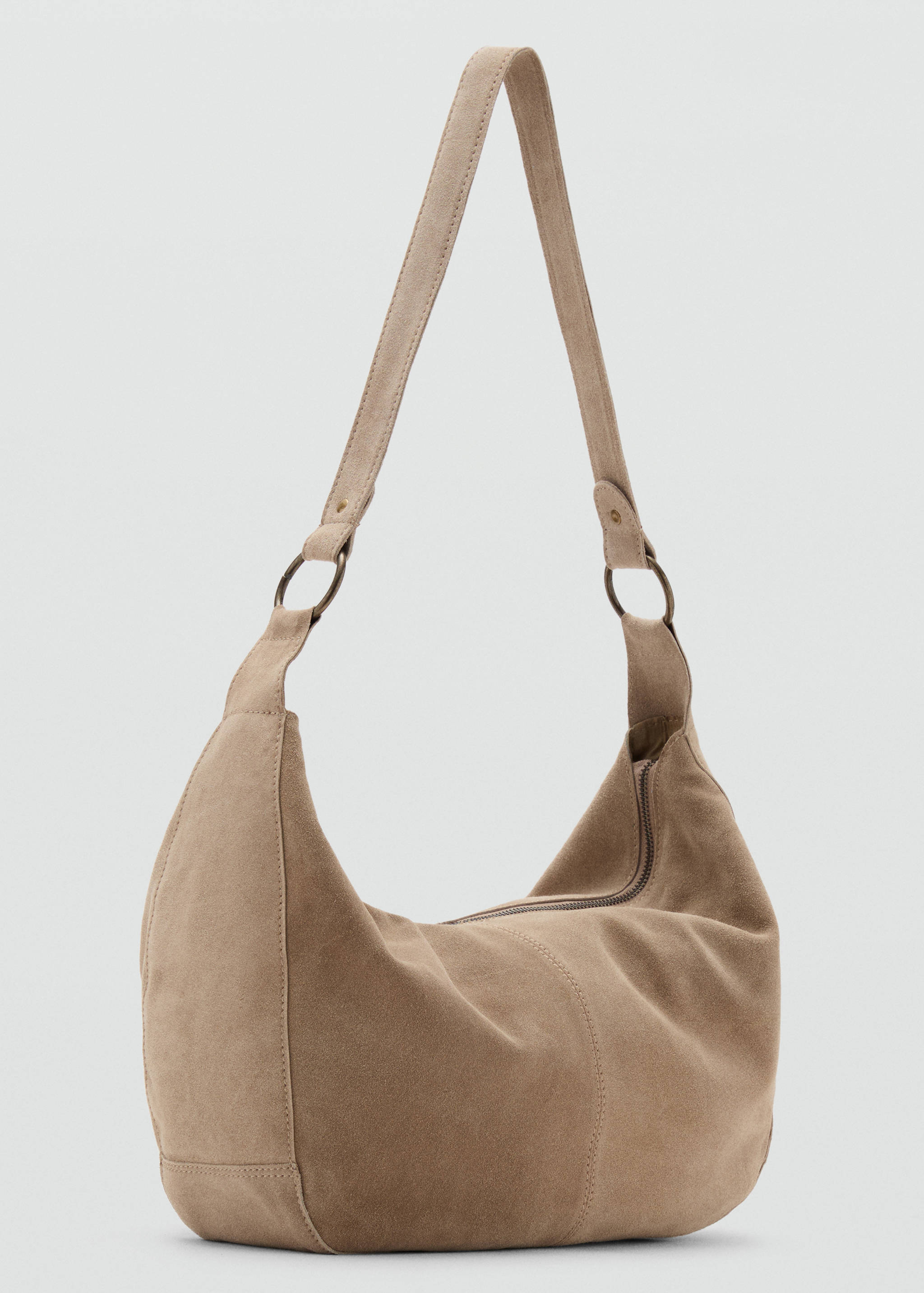 Leather tote bag - Medium plane