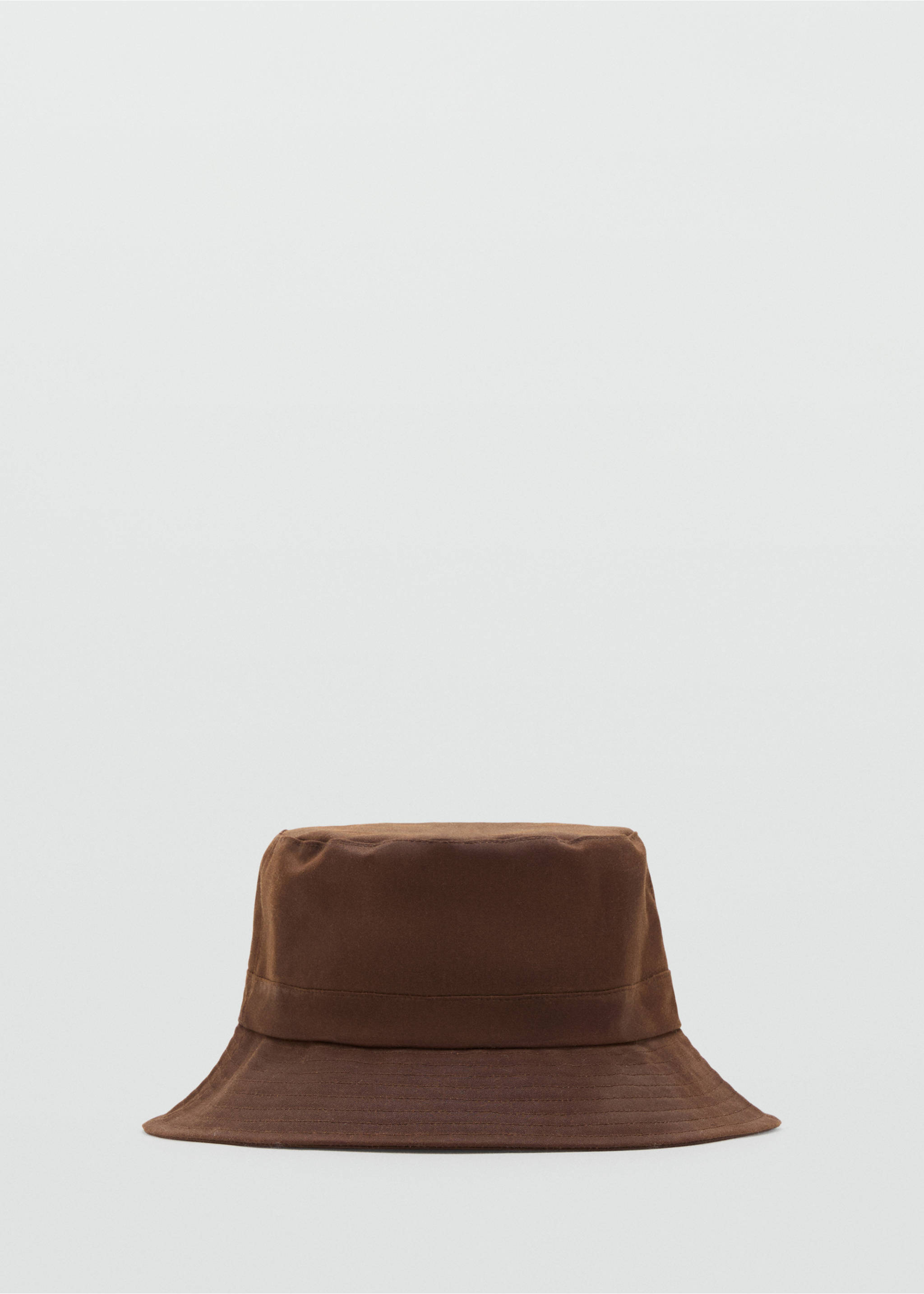 Cotton bucket hat - Article without model, Brown. Ref: 17095793-00.