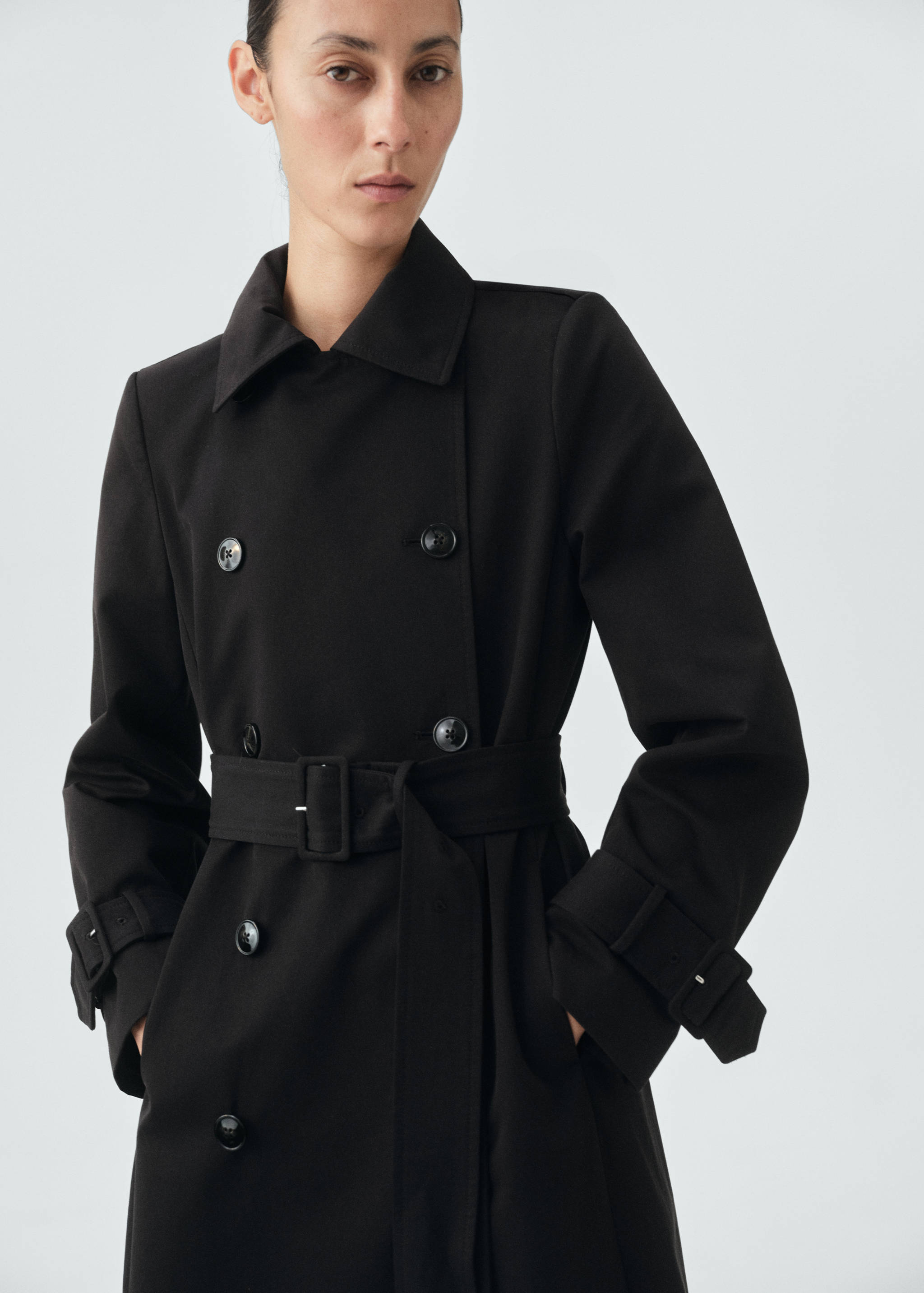 Classic 100% cotton trench coat - Medium plane