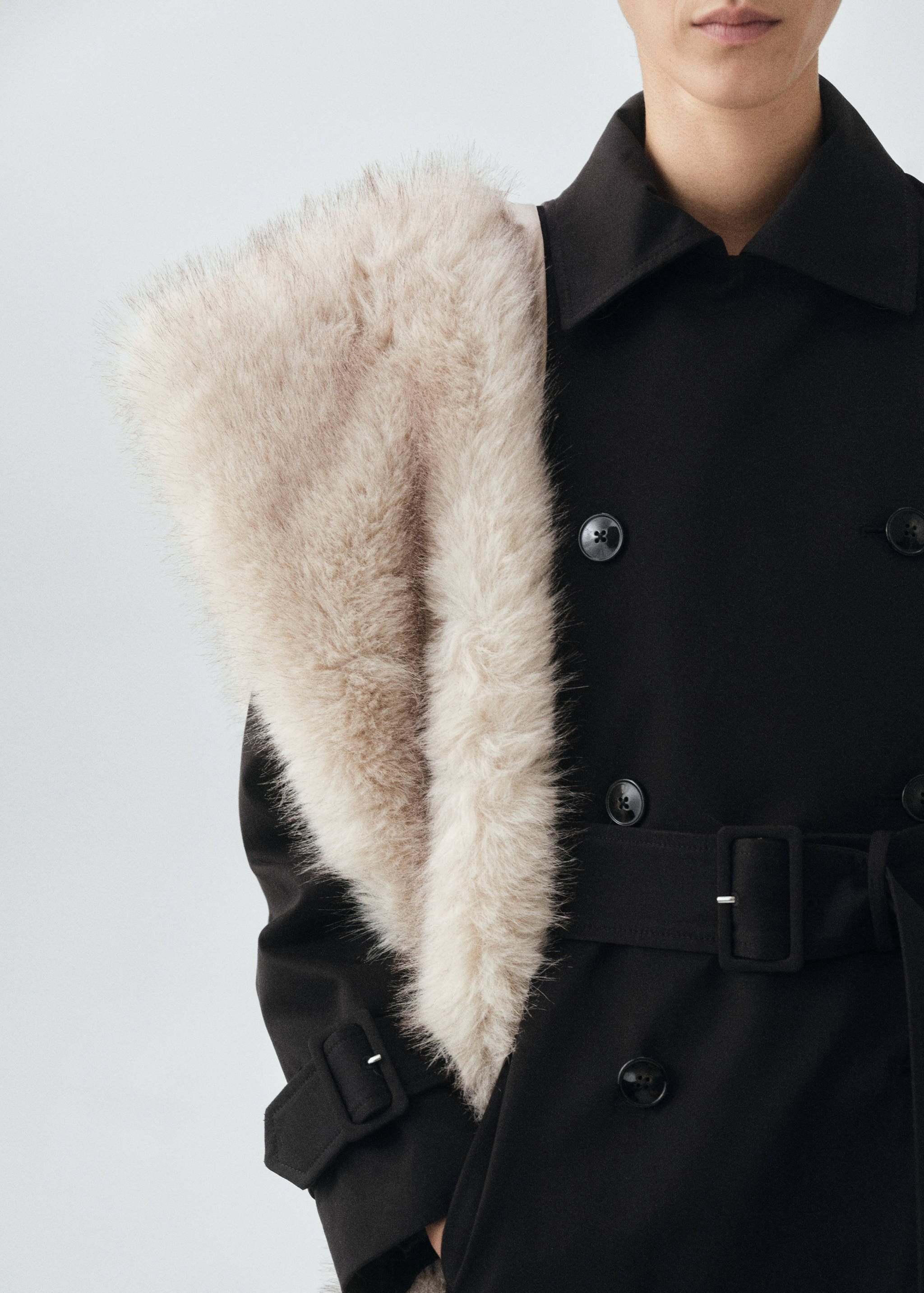 Classic 100% cotton trench coat - Details of the article 3