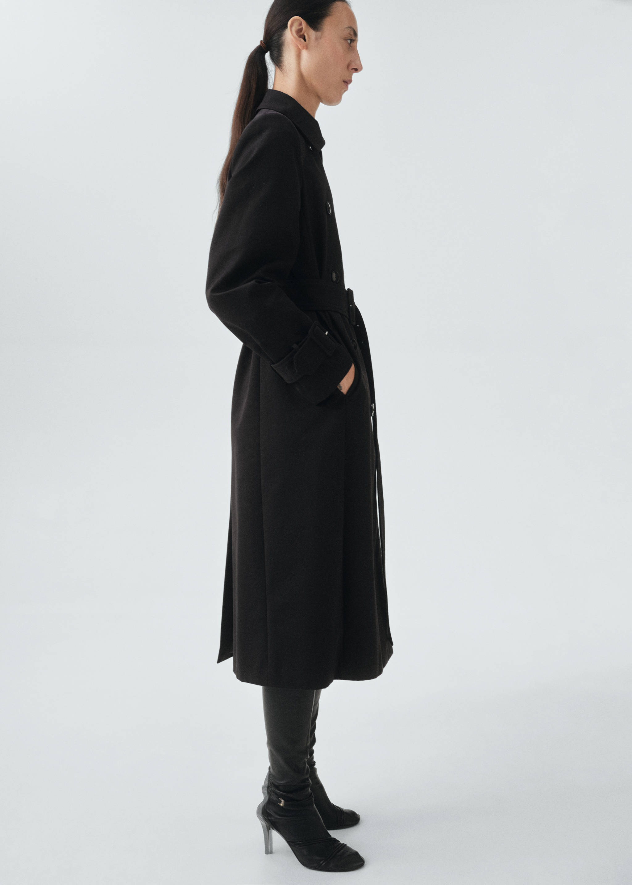 Classic 100% cotton trench coat - Details of the article 2