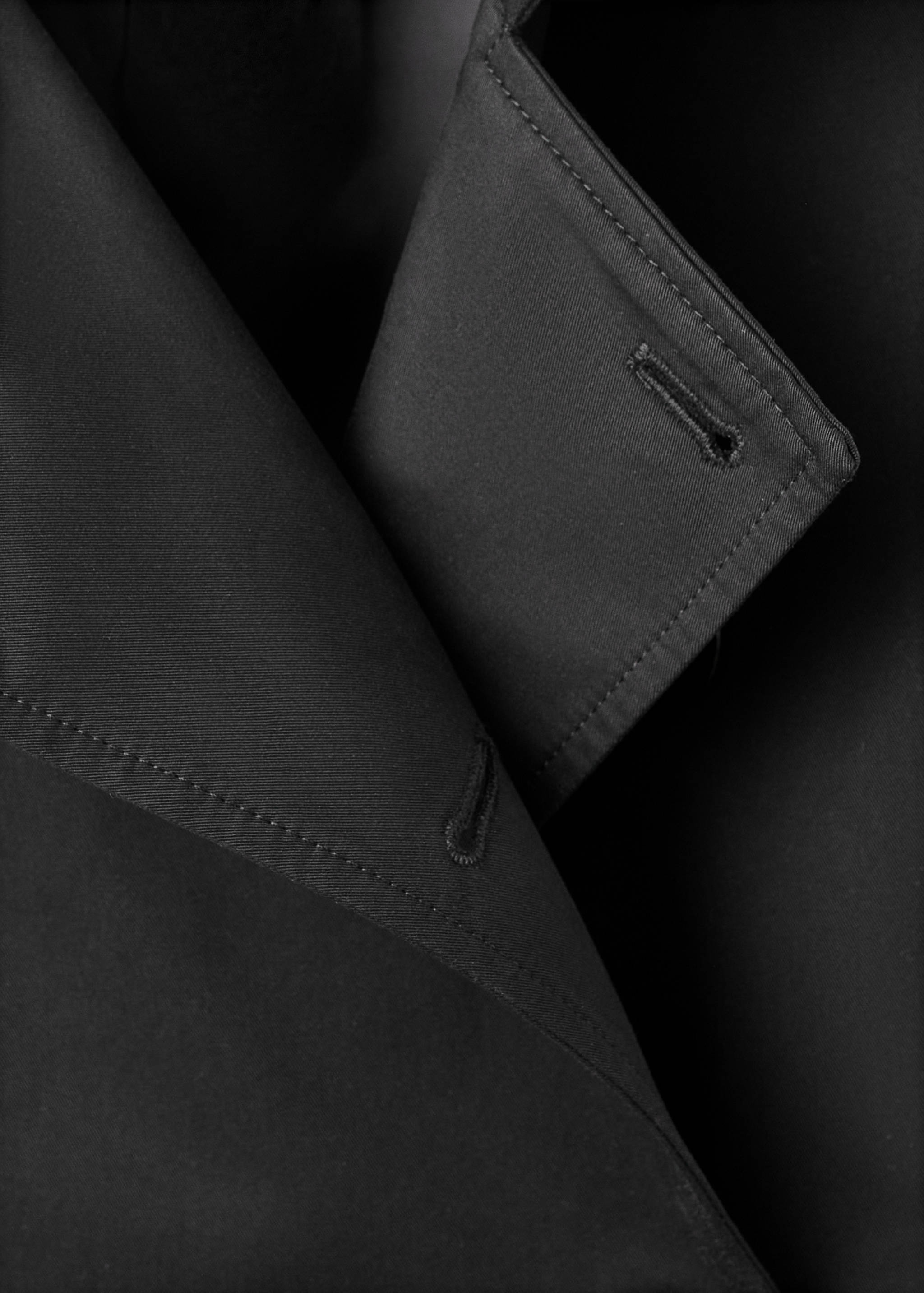 Classic 100% cotton trench coat - Details of the article 8