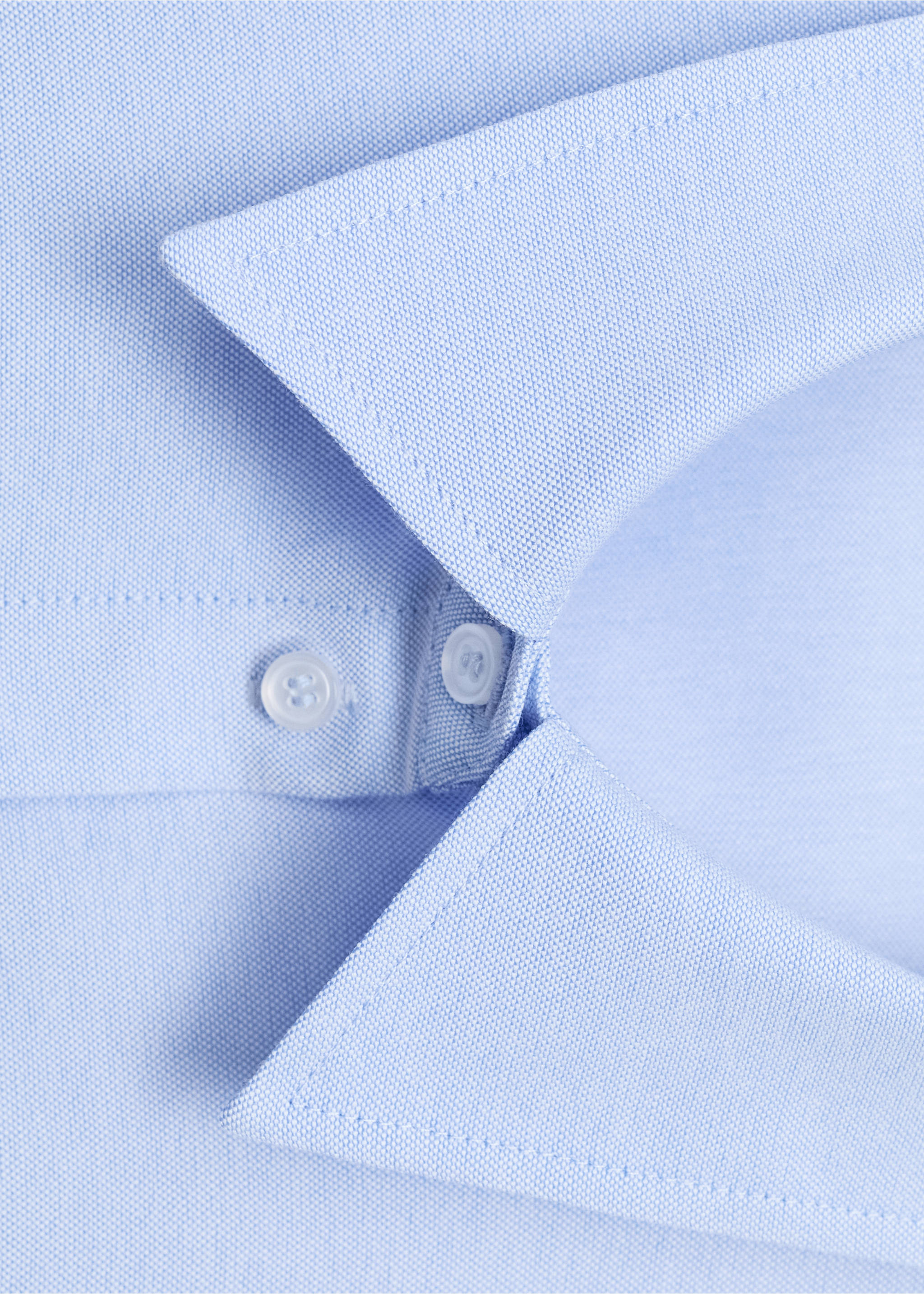 Oversized-Hemd mit Tasche - Detail des Artikels 8, Himmelblau. Ref: 17095799-00.