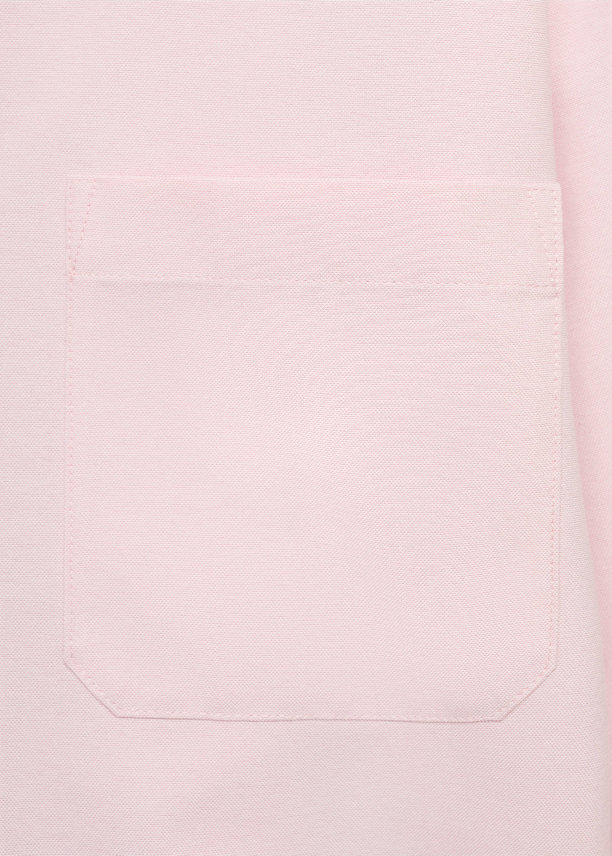 Pocket oversize shirt - Details of the article 0, Pastel Pink. Ref: 17095799-00.