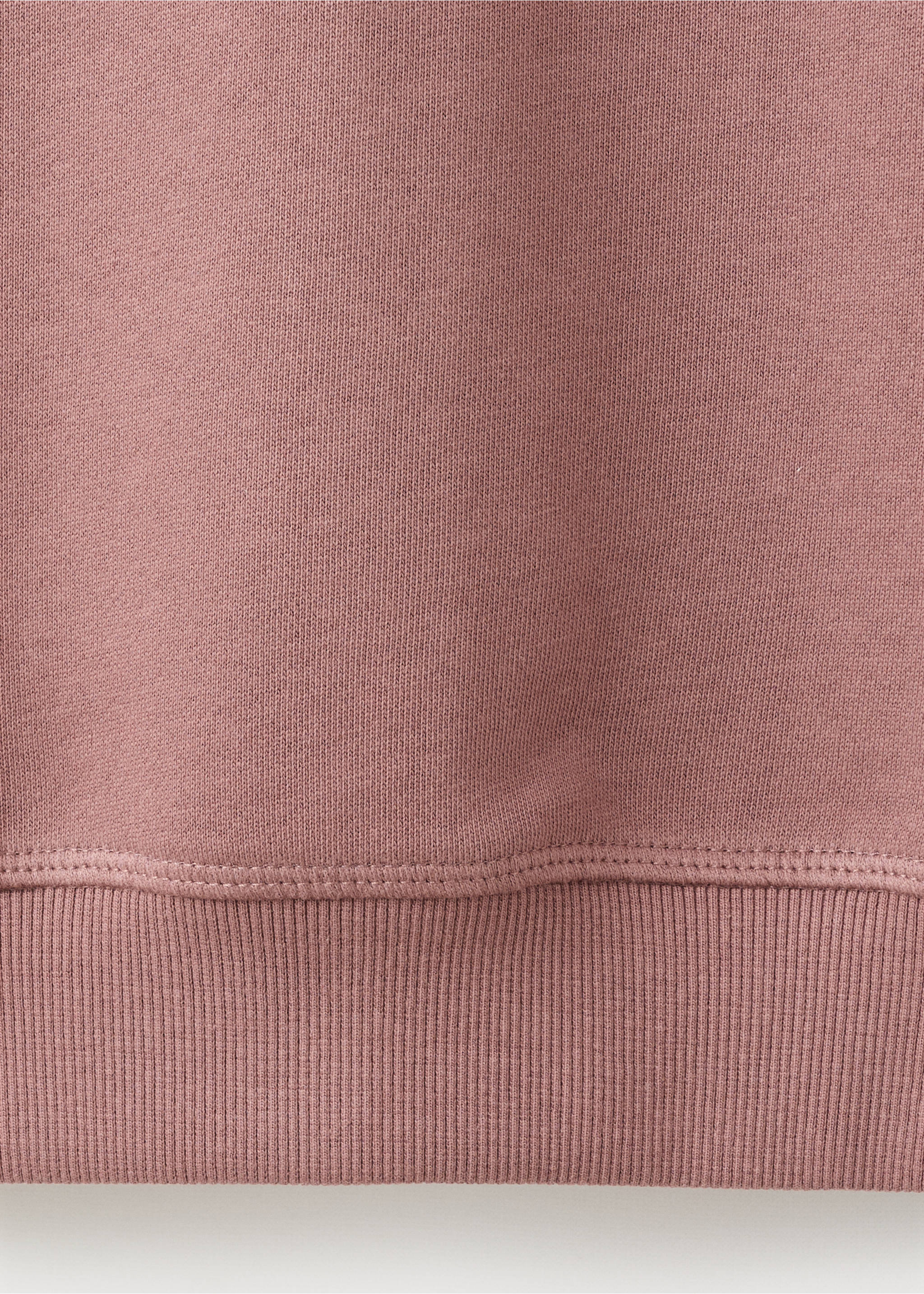 Printed cotton sweatshirt - Details of the article 0, Maroon. Ref: 17095800-00.