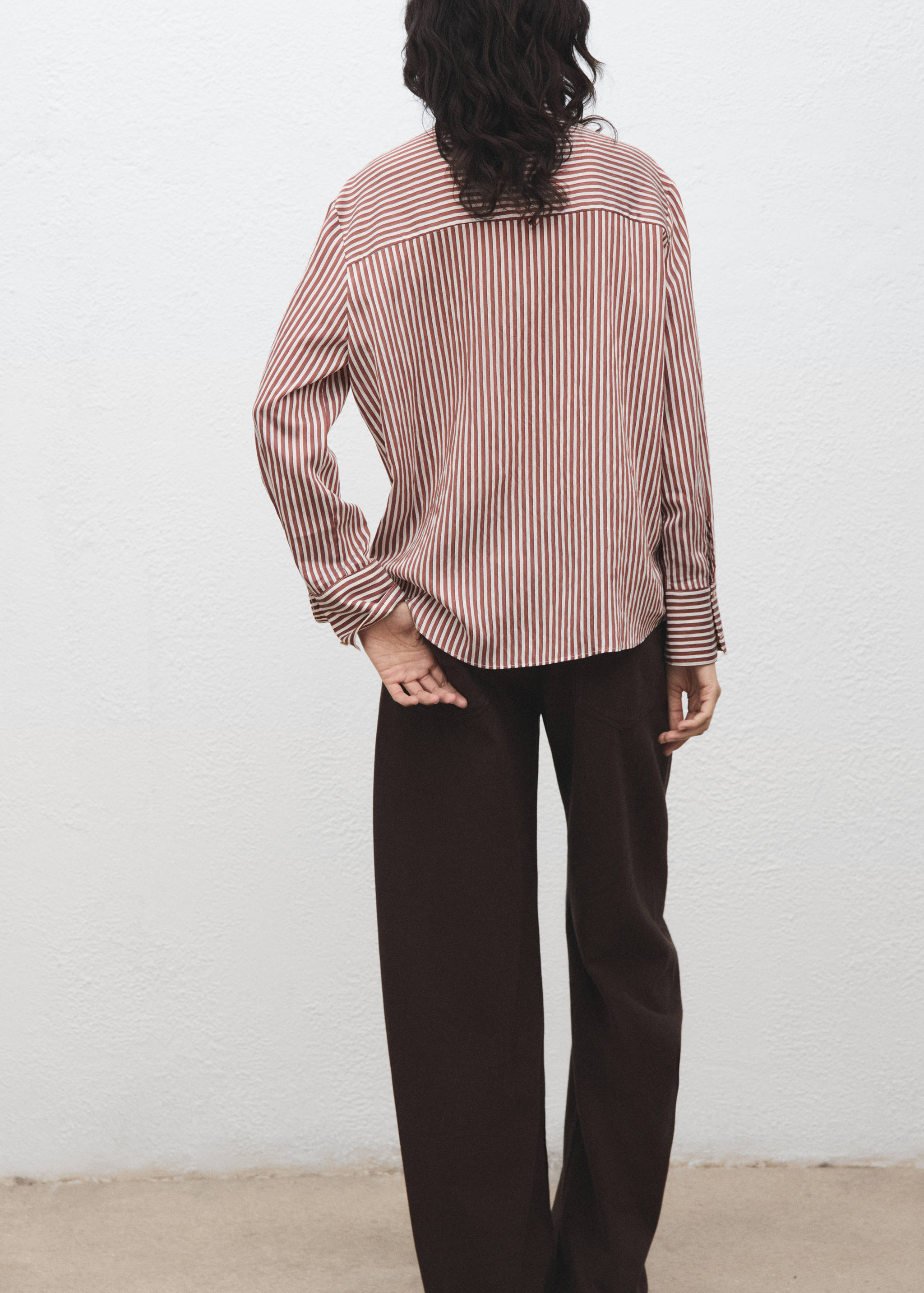 Chemise droite rayures - Verso de l’article