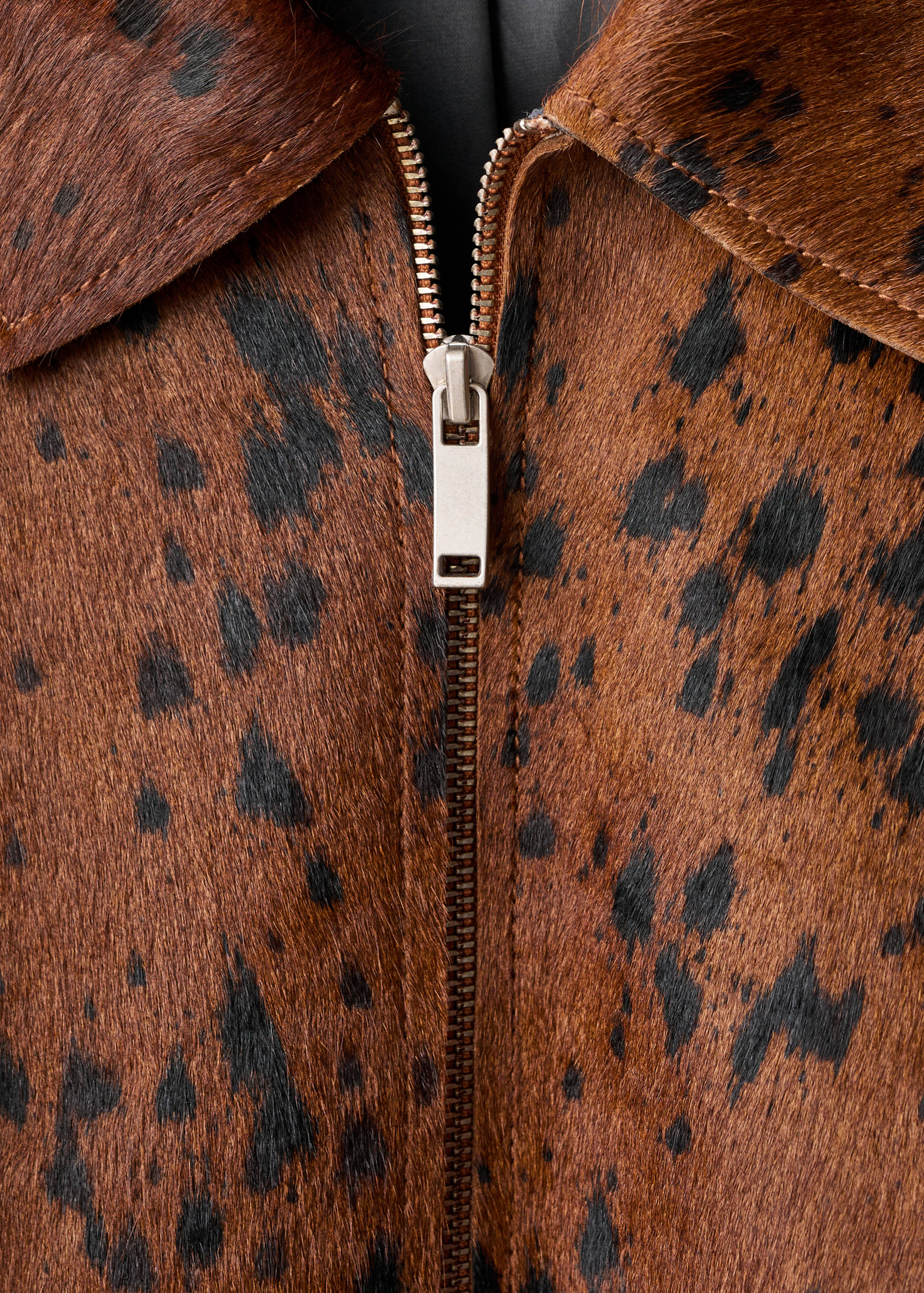 100% leather fur jacket - Details of the article 8