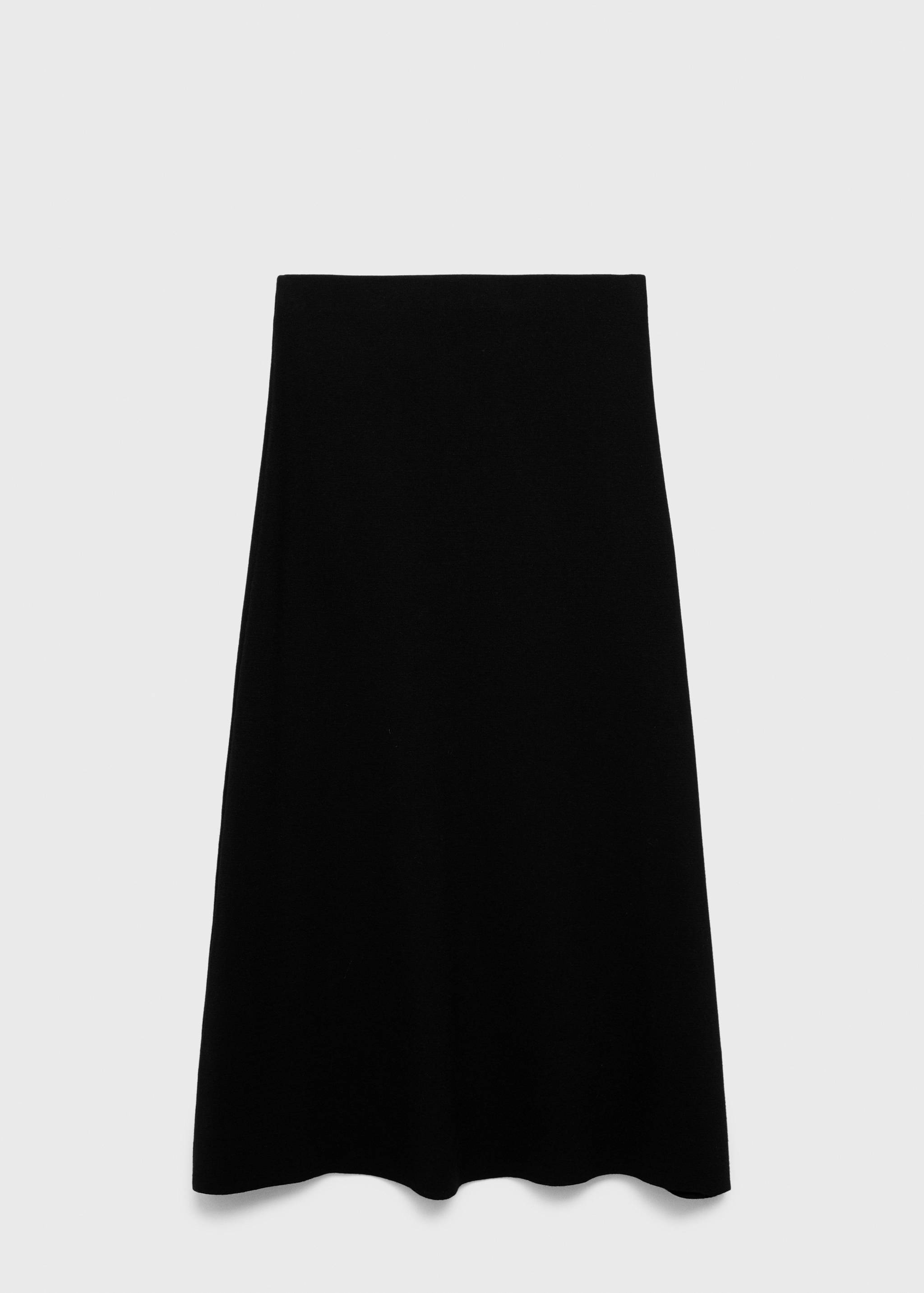 Flared knitted skirt - Article without model