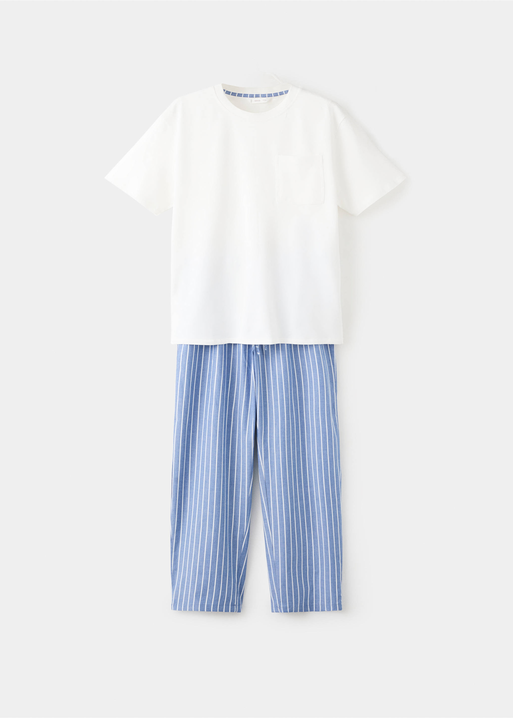 Striped long pyjamas - Article without model, Off White. Ref: 17095822-00.
