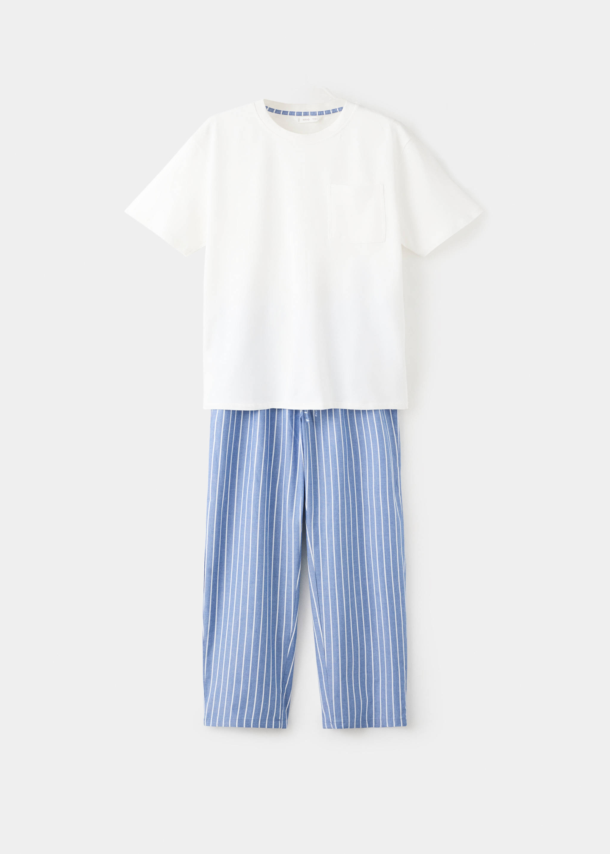 Striped long pyjamas - Article without model