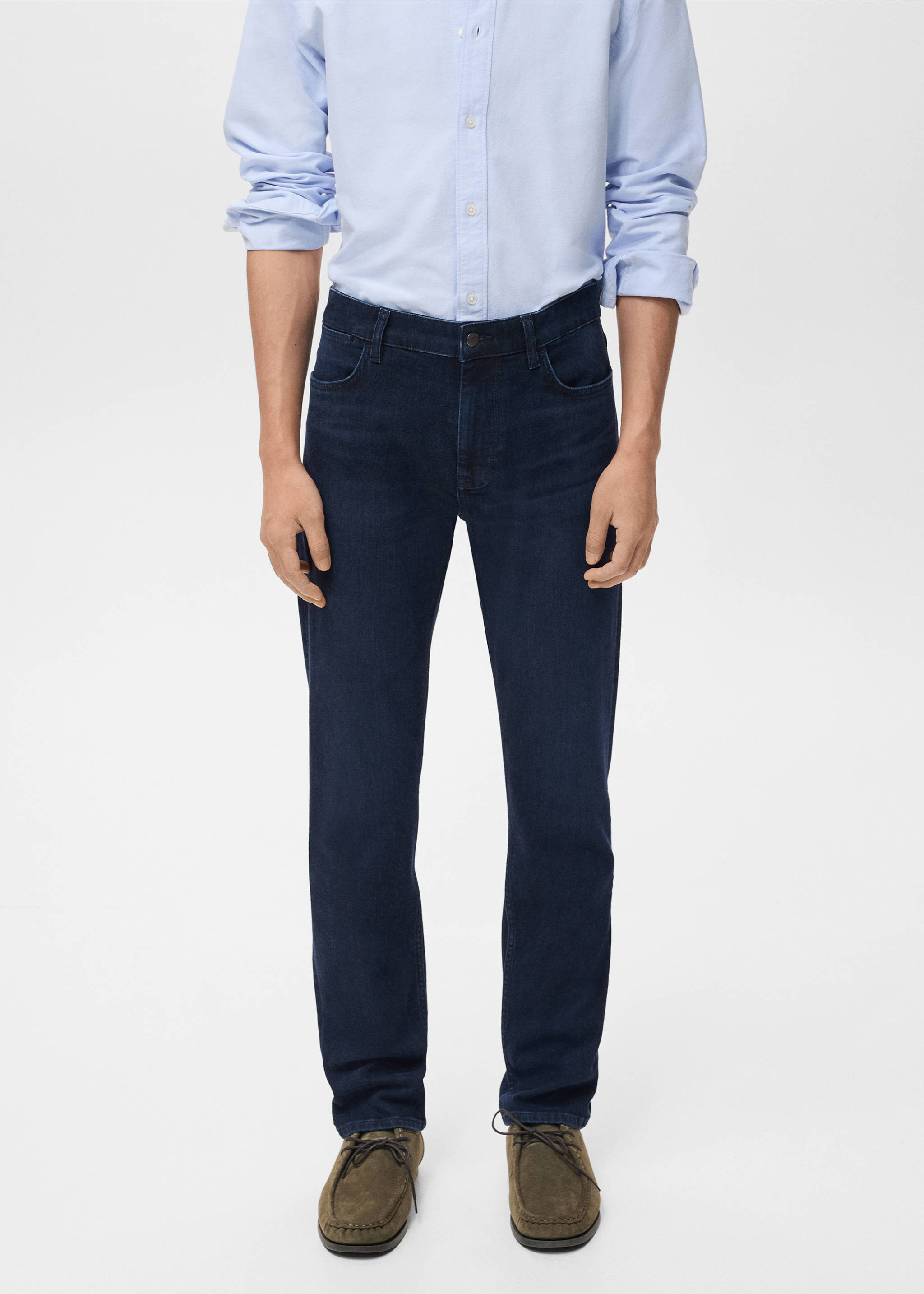 Texans Patrick slim fit rentat fosc - Pla mig, Blau fosc intens. Ref: 17095968-00.