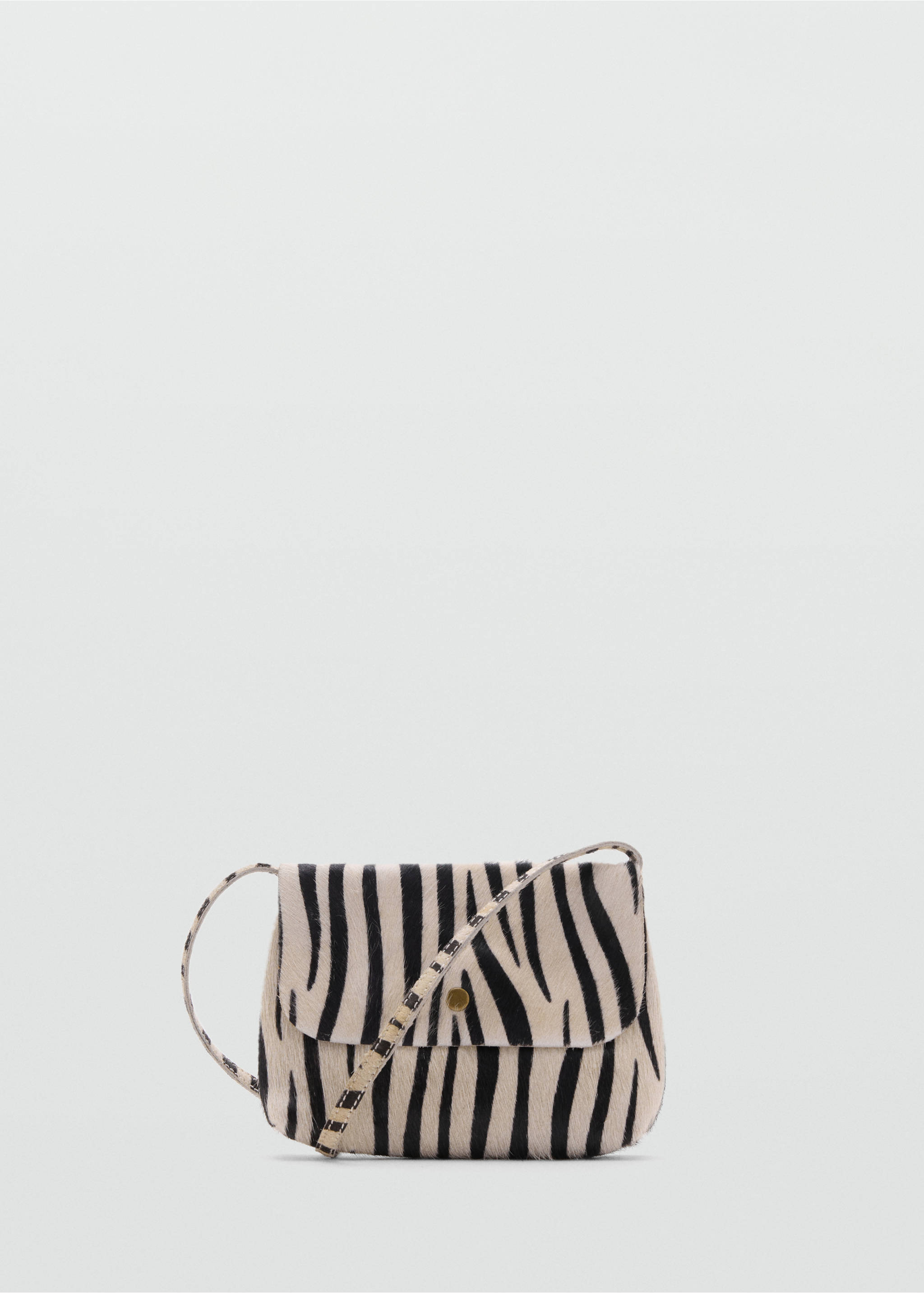 Animal print leather bag - Article without model, Sand. Ref: 17095969-00.