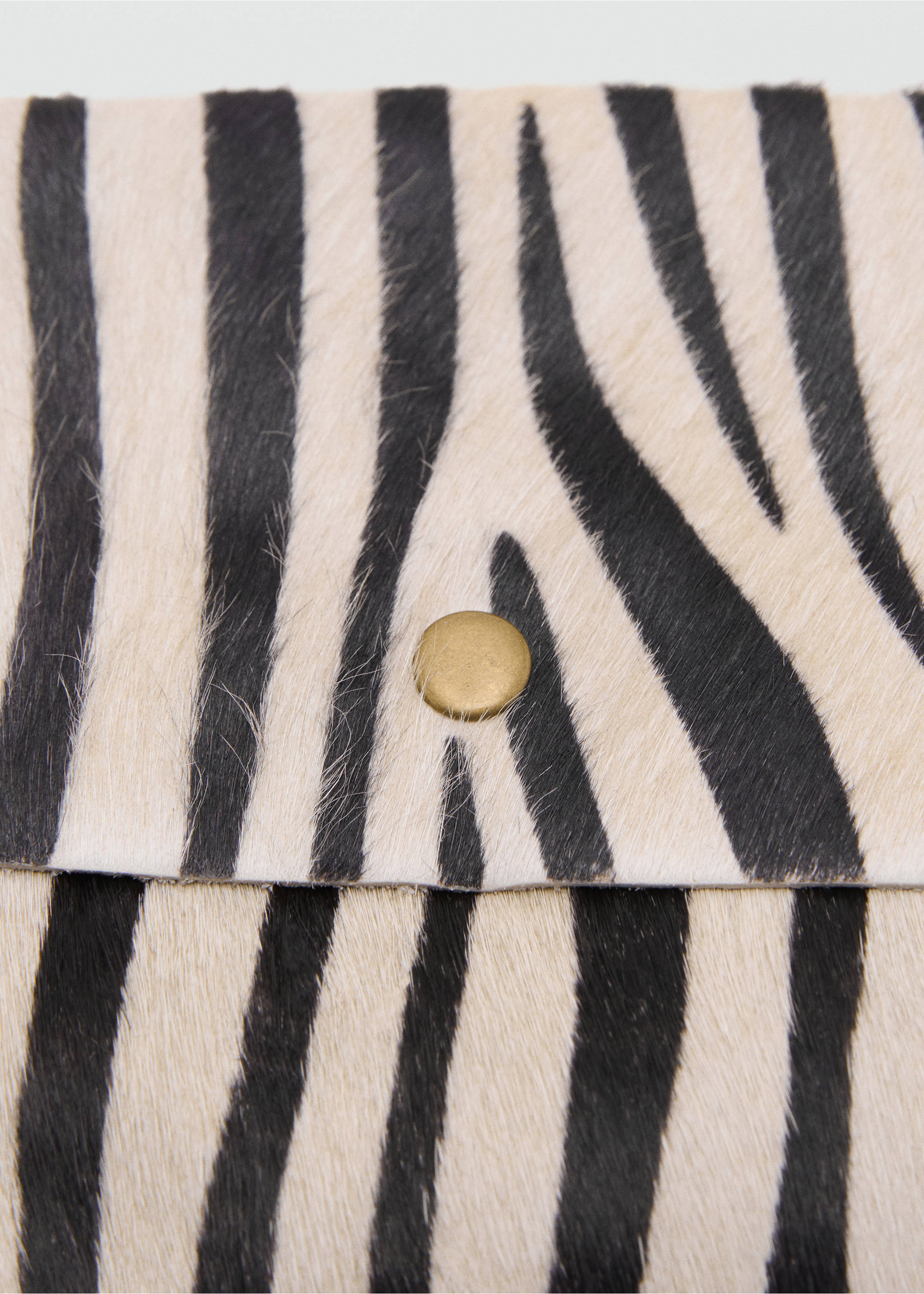 Animal print leather bag - Details of the article 1, Sand. Ref: 17095969-00.