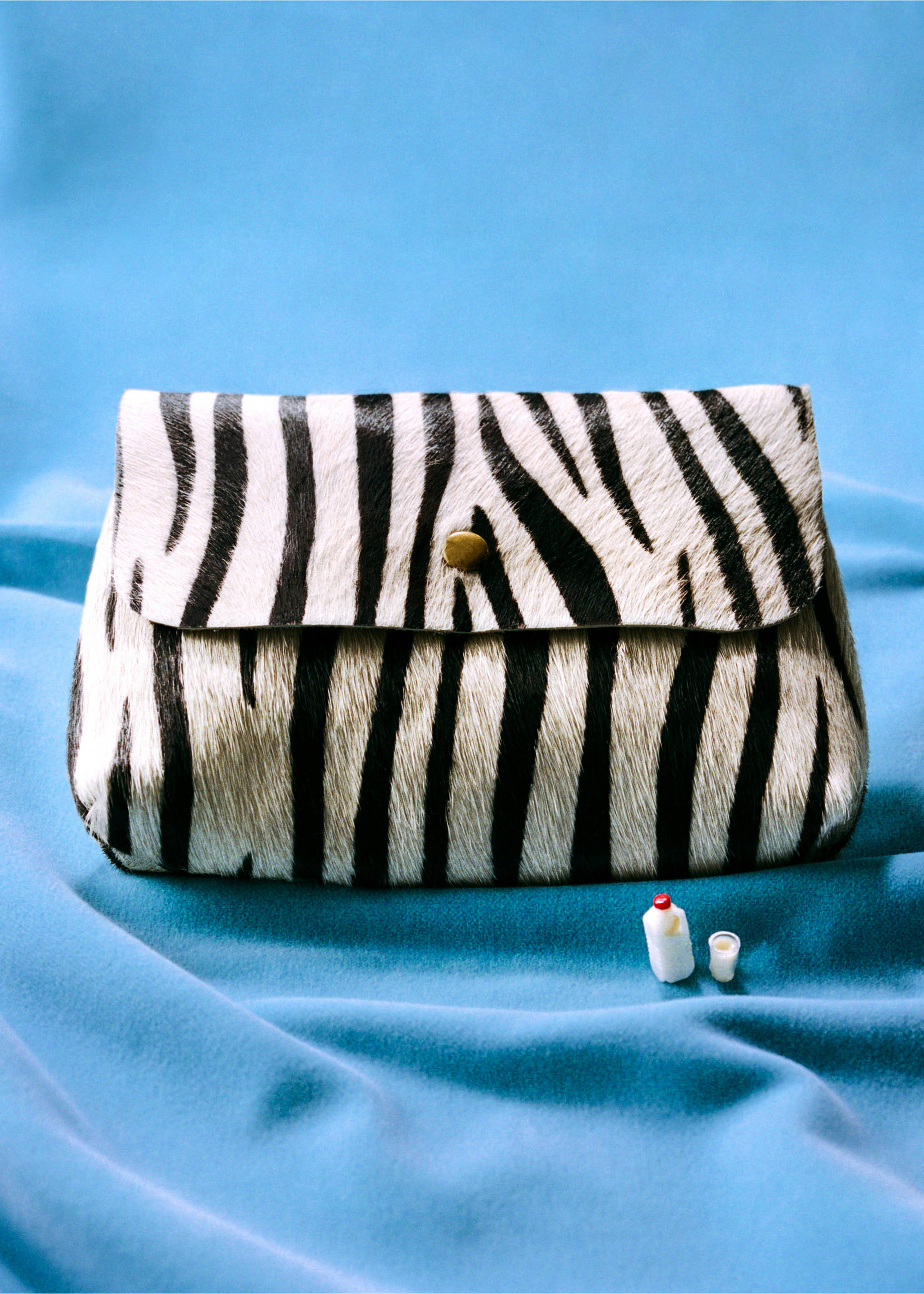Animal print leather bag - Details of the article 5, Sand. Ref: 17095969-00.