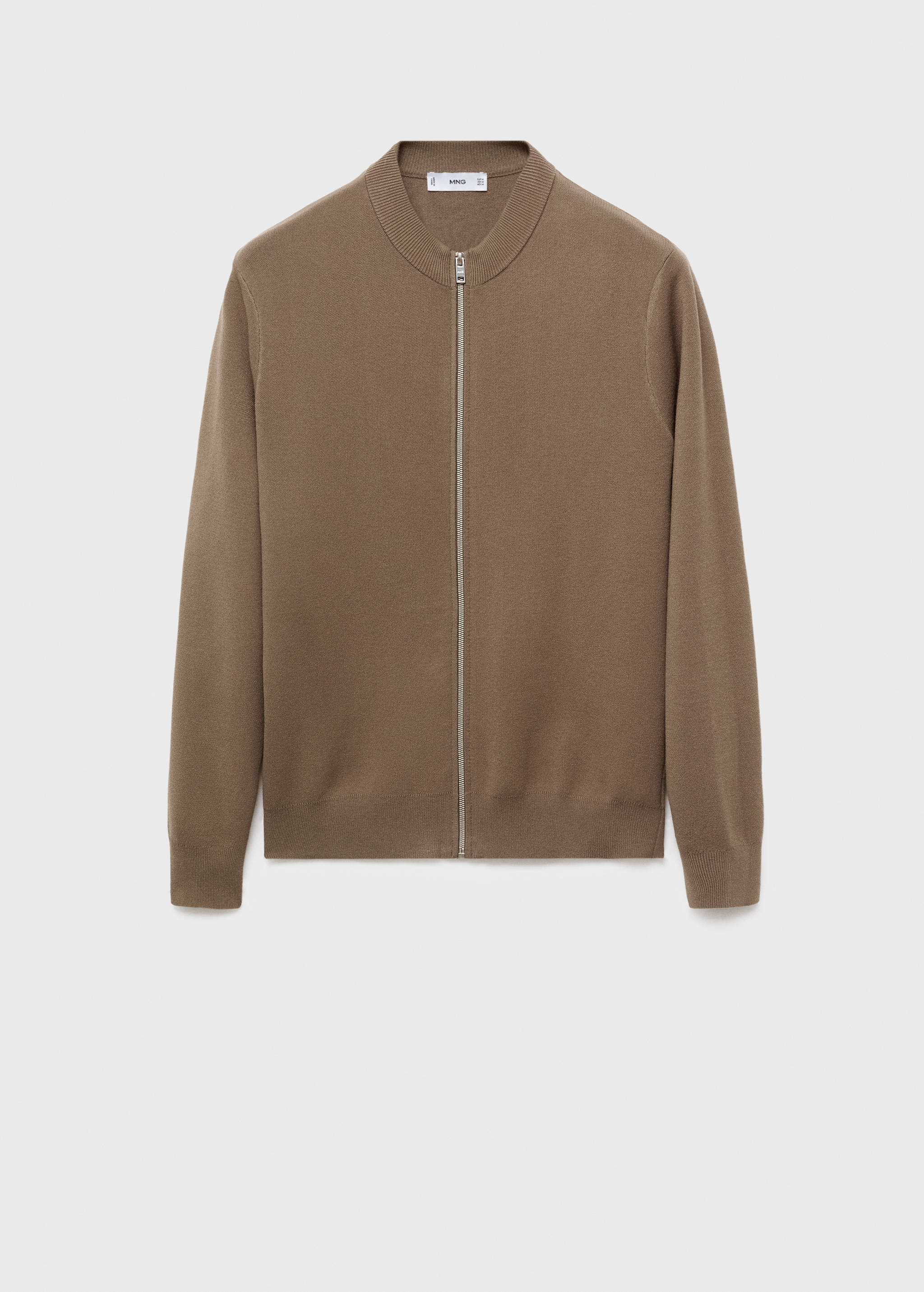 Zipped knit cardigan - Article without model